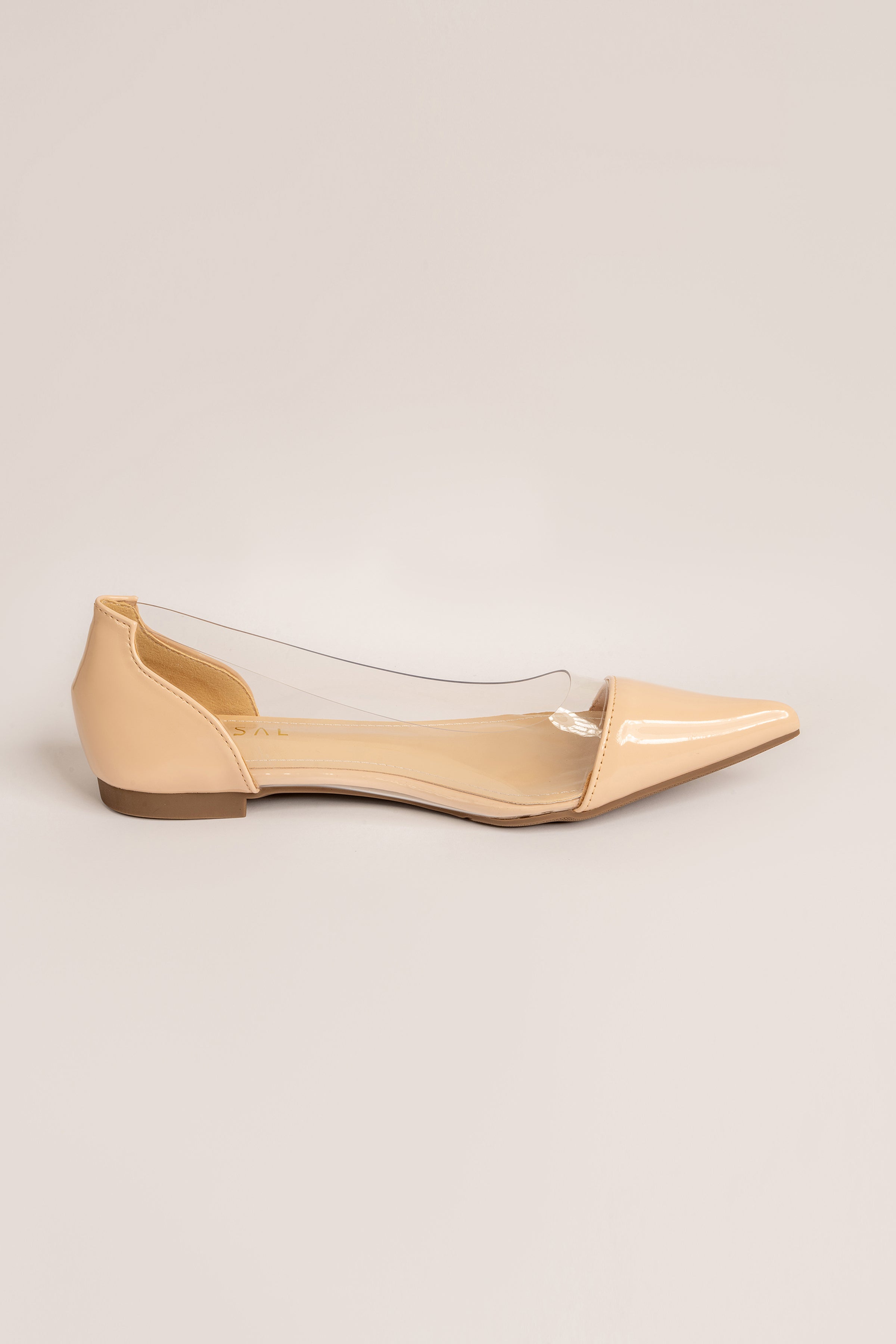 Nude PVC Flats