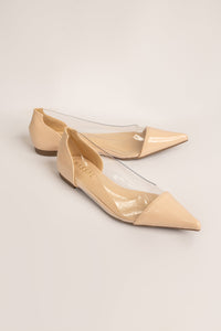 Nude PVC Flats