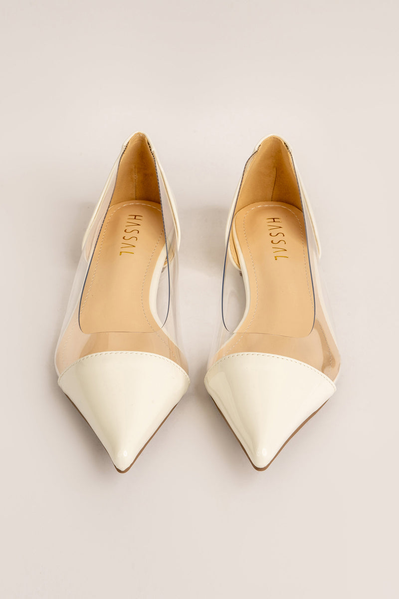 White PVC Flats