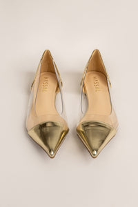 Gold PVC Flats