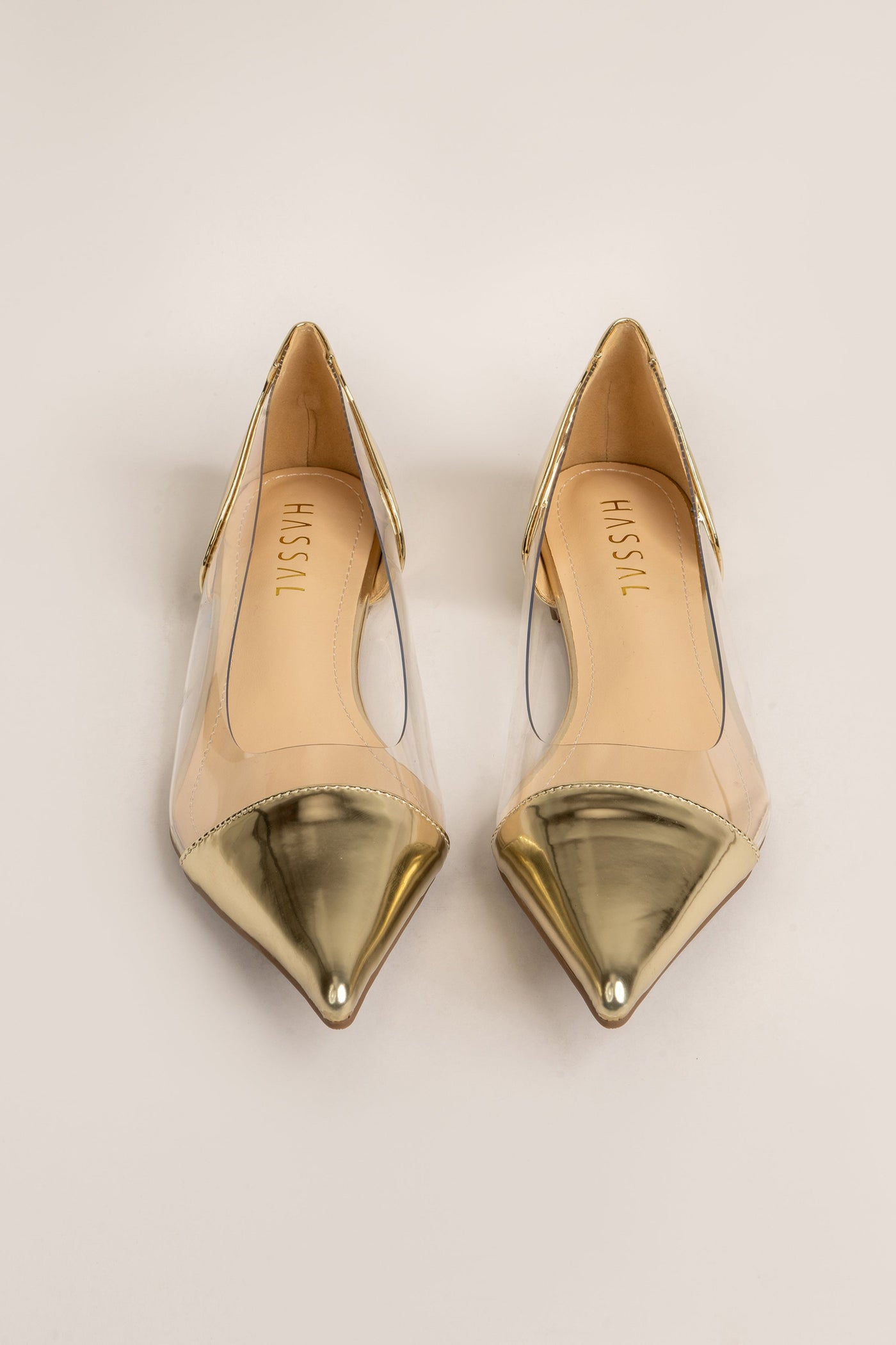 Gold Pvc Flats