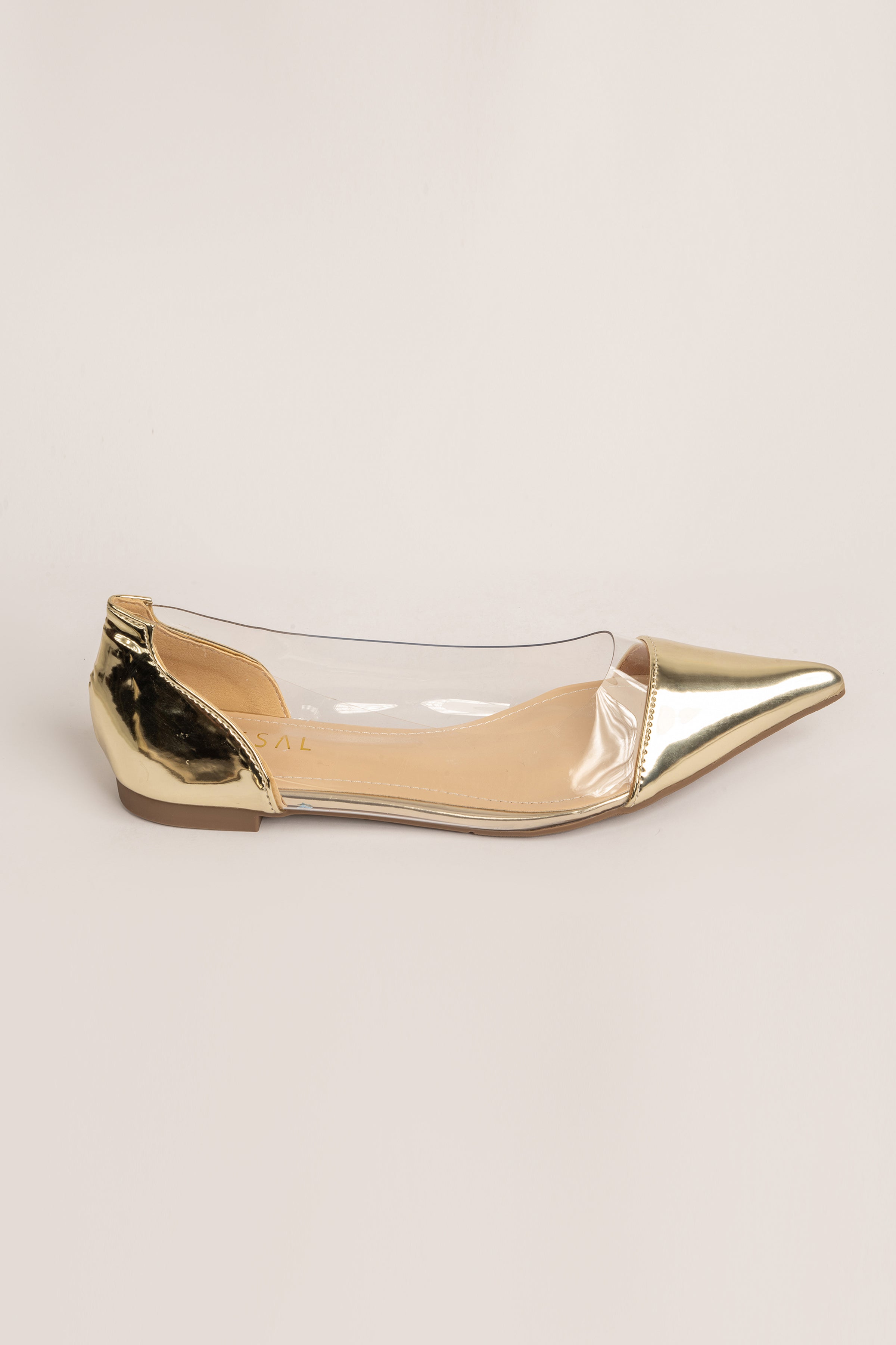 Gold PVC Flats