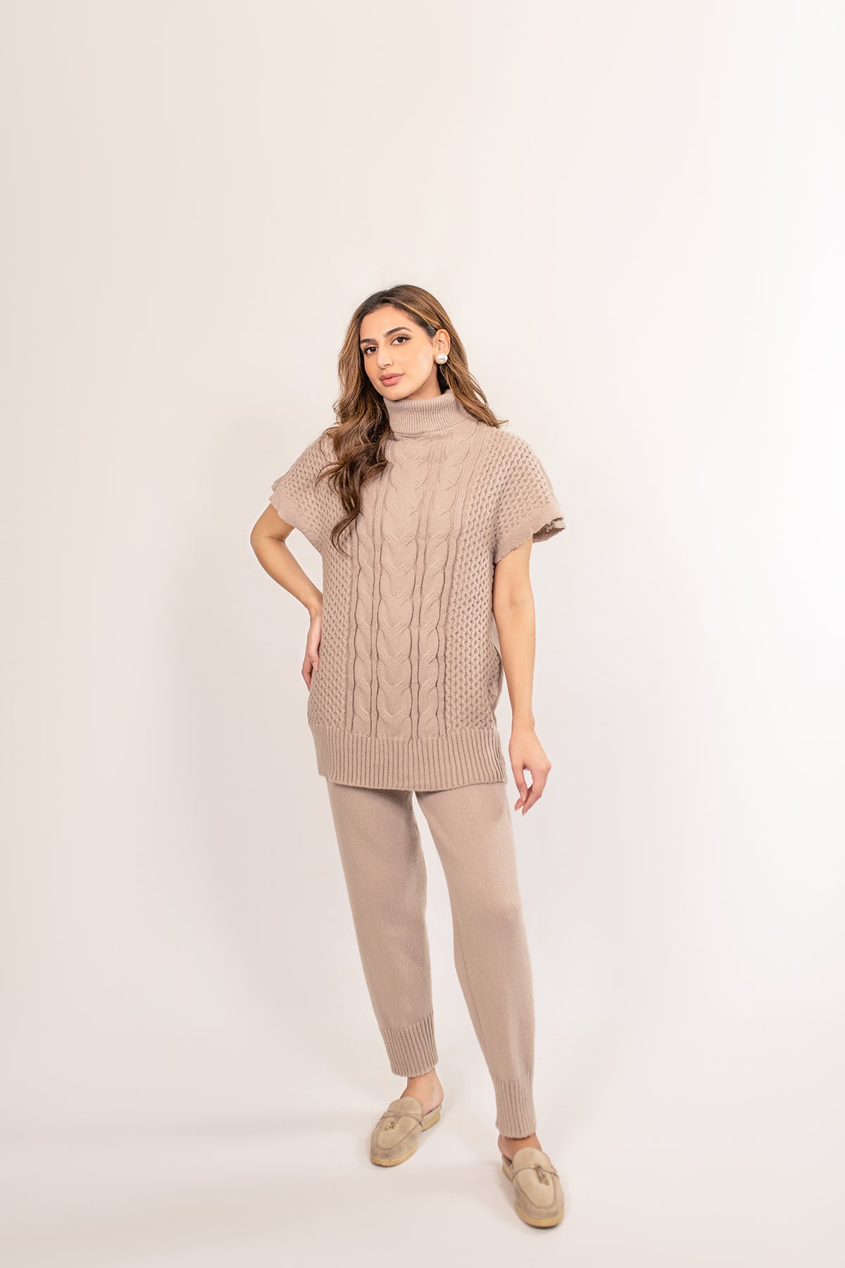 Vivi Cable Knit Suit