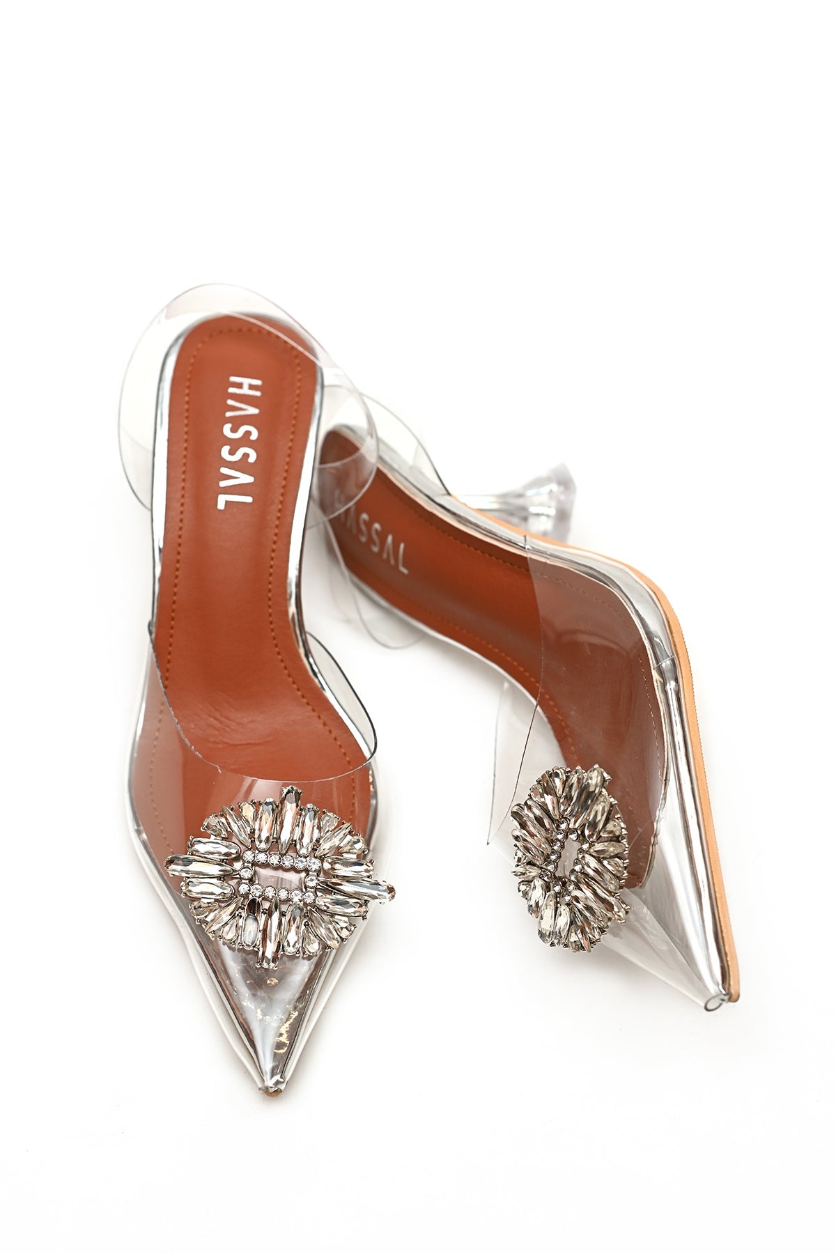 Ayshi Transparent Bow Heel