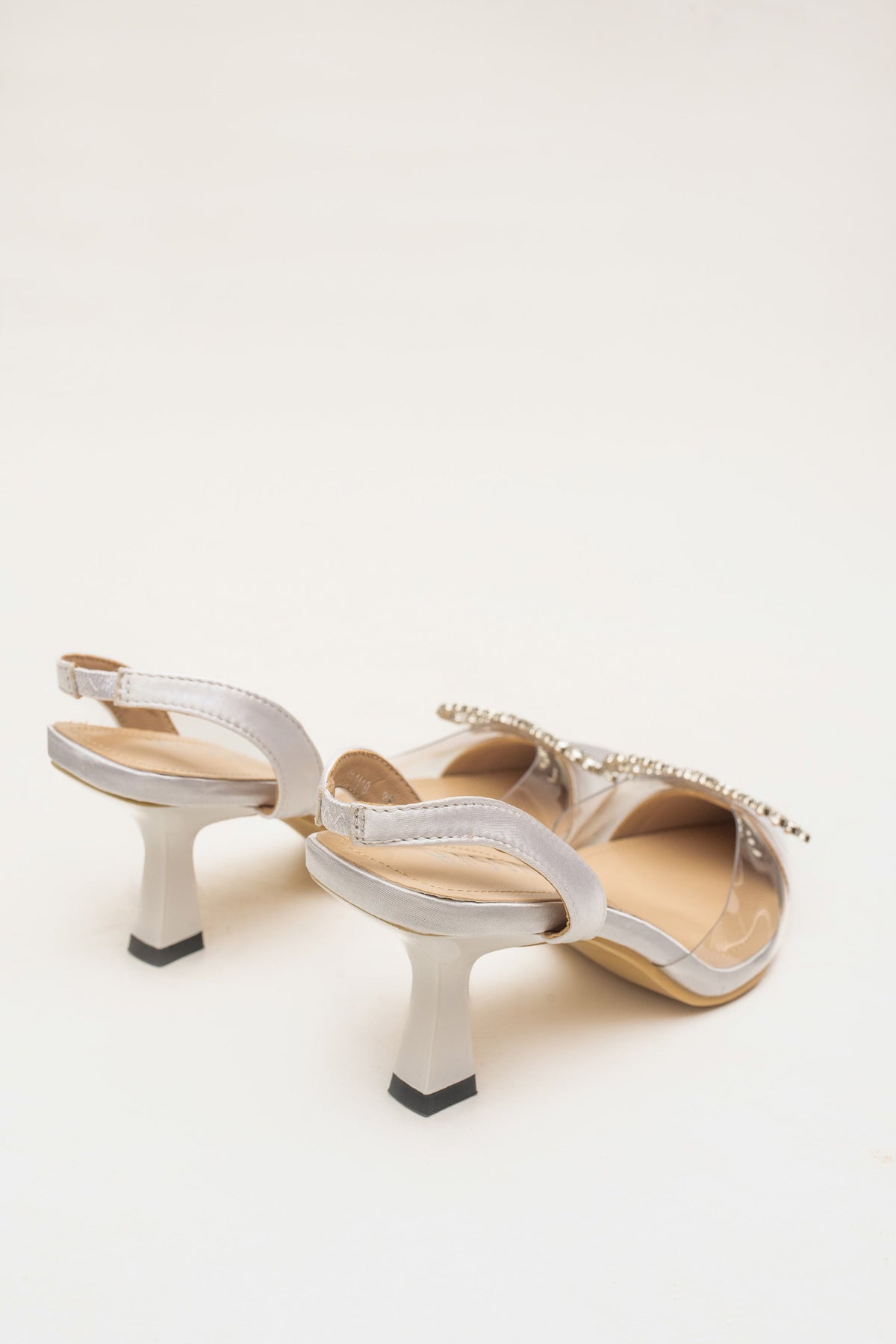 Mila White Bow Heels