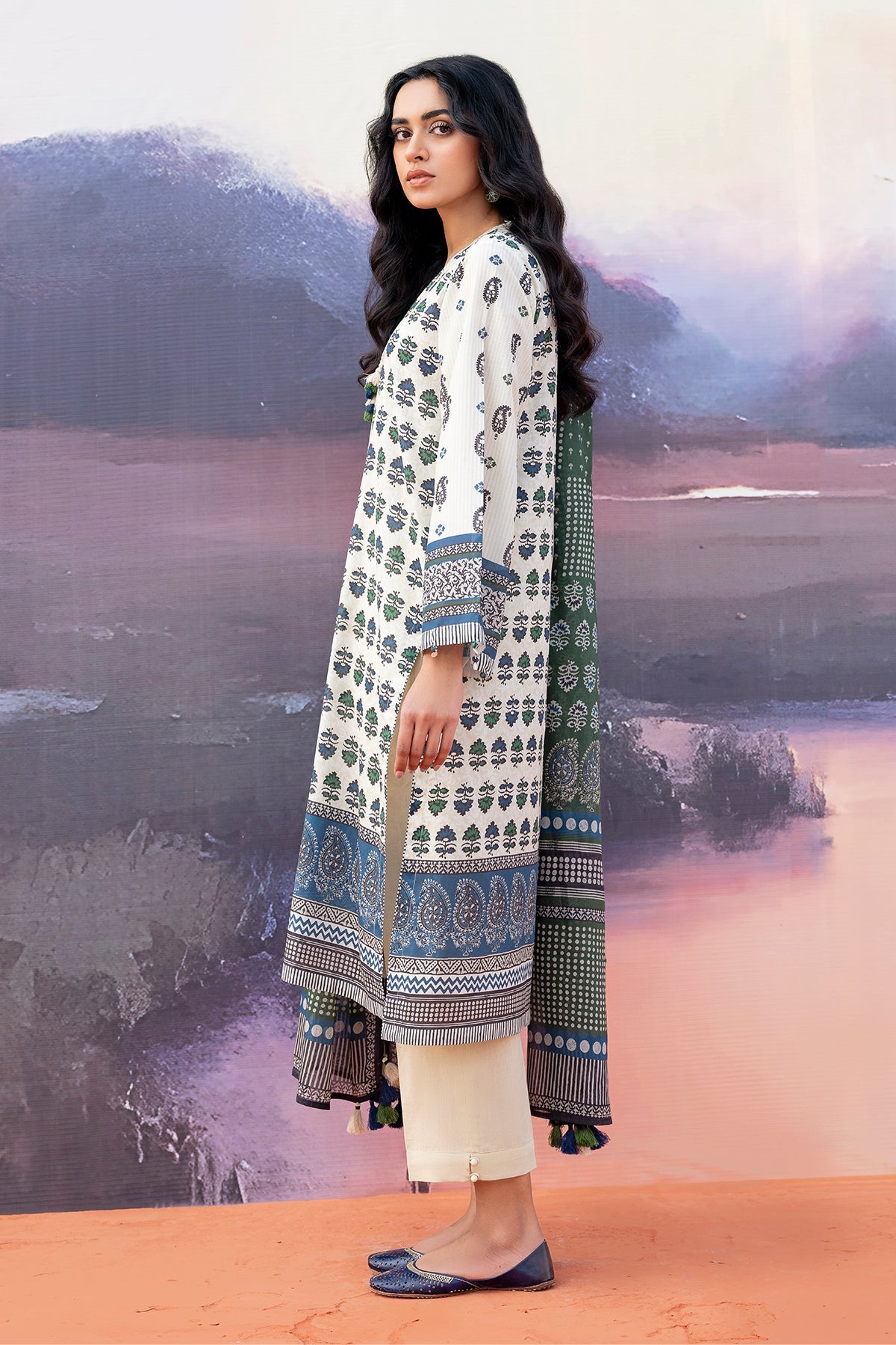 Printed Lawn 3 Piece