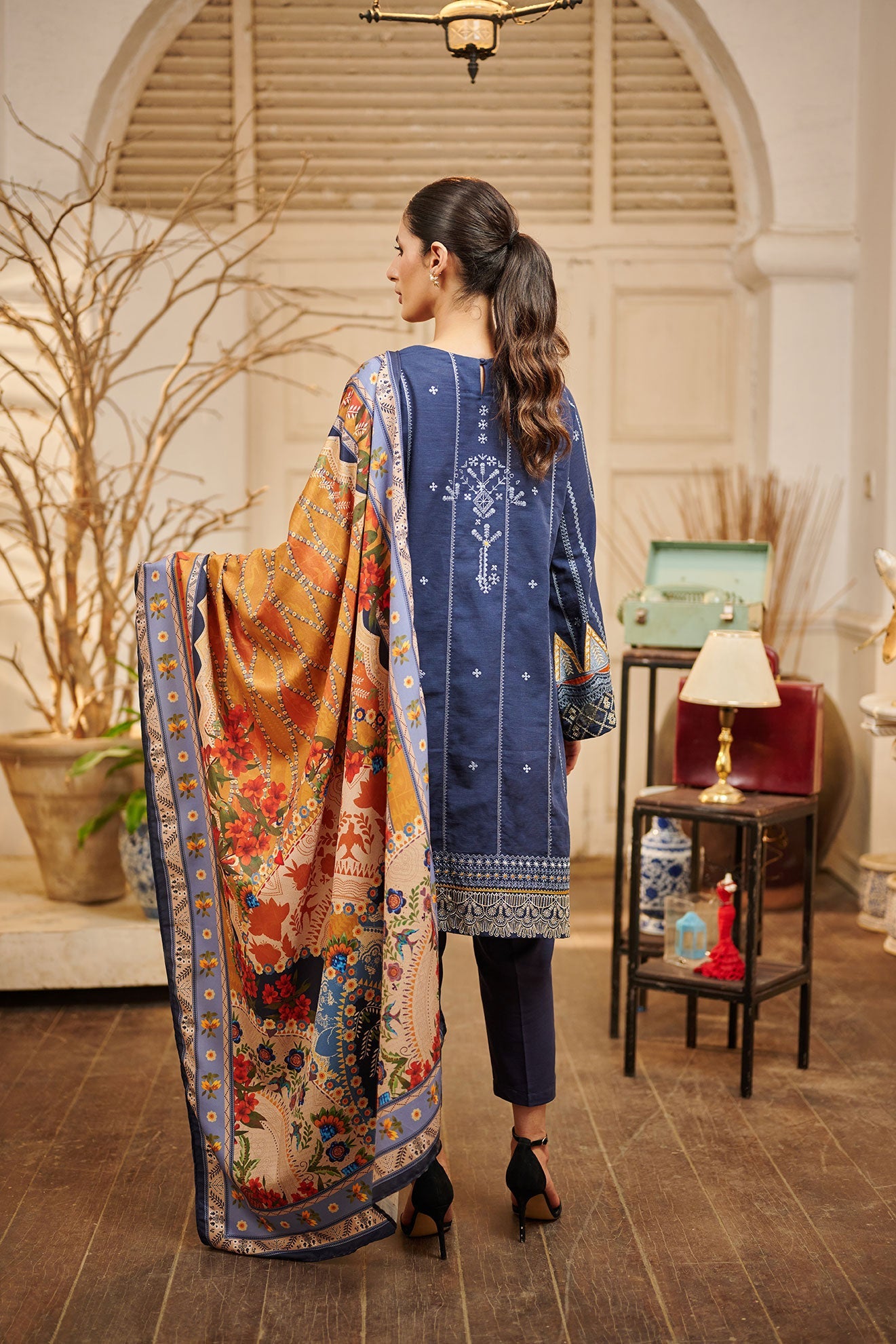 Printed Chiffon Dupatta (As Shown)