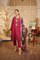 Plain chiffon dupatta with trimming