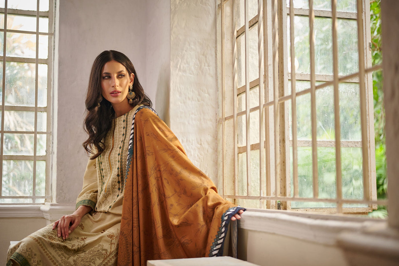 Printed Chiffon Dupatta (As Shown)