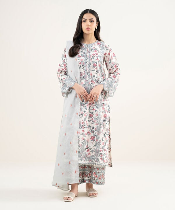 Embroidered Lawn Dupatta
