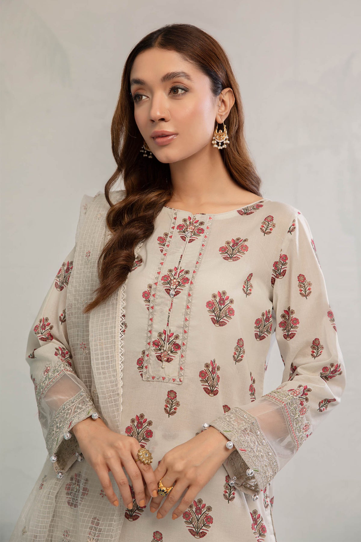 3 Piece Embroidered Lawn Suit