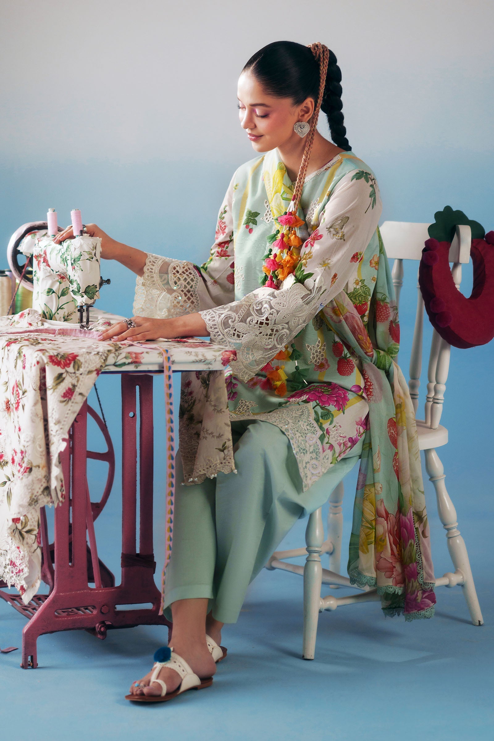 3 Piece Embroidered Lawn Suit