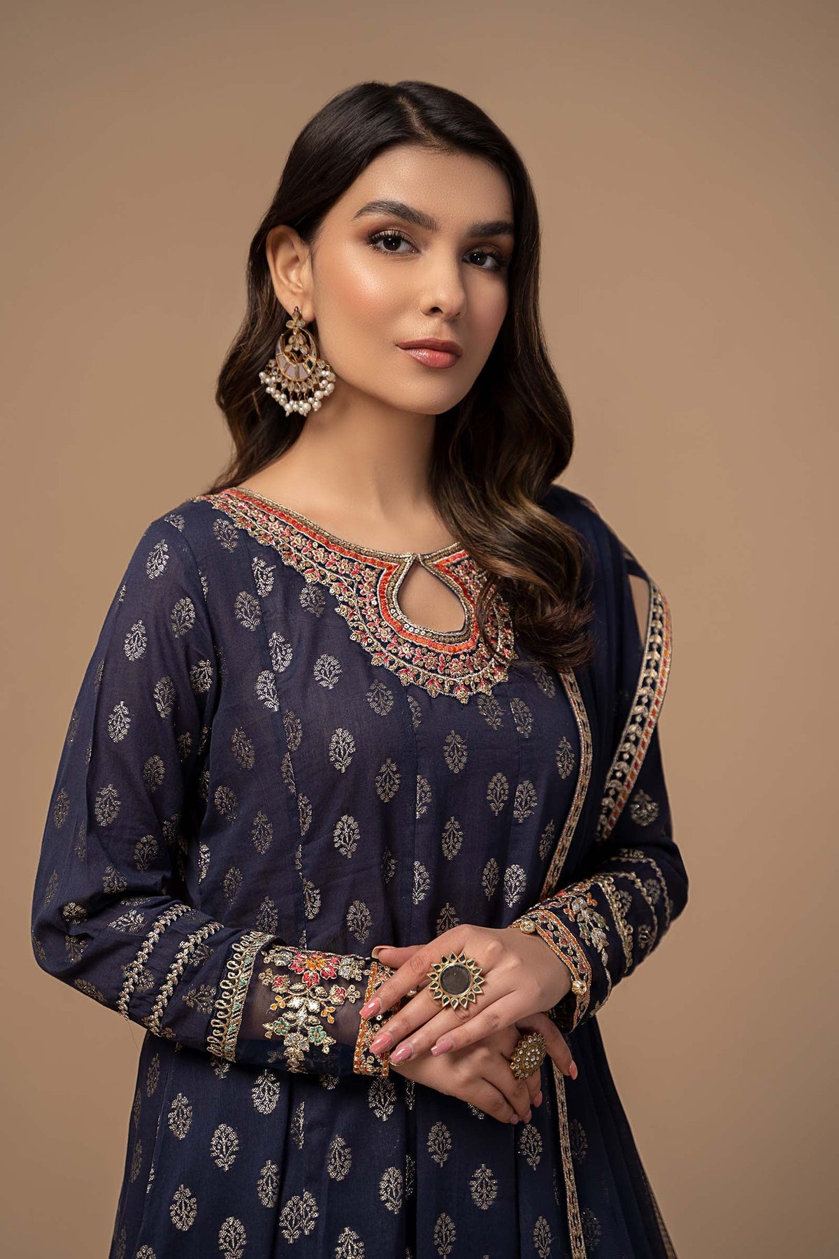 3 Piece Embroidered Suit
