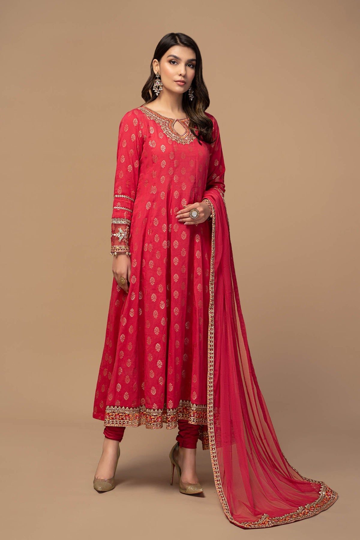 3 Piece Embroidered Suit
