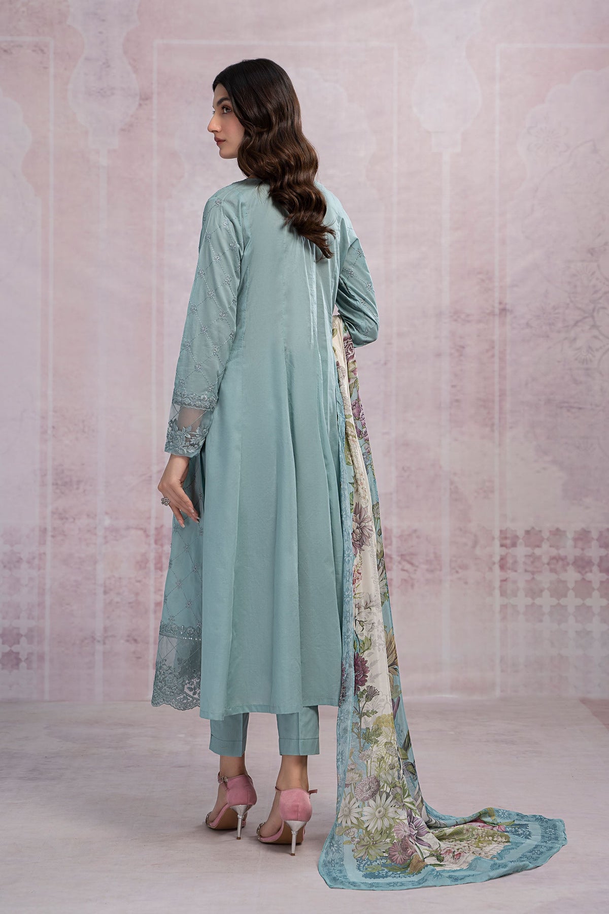 3 Piece Embroidered Suit