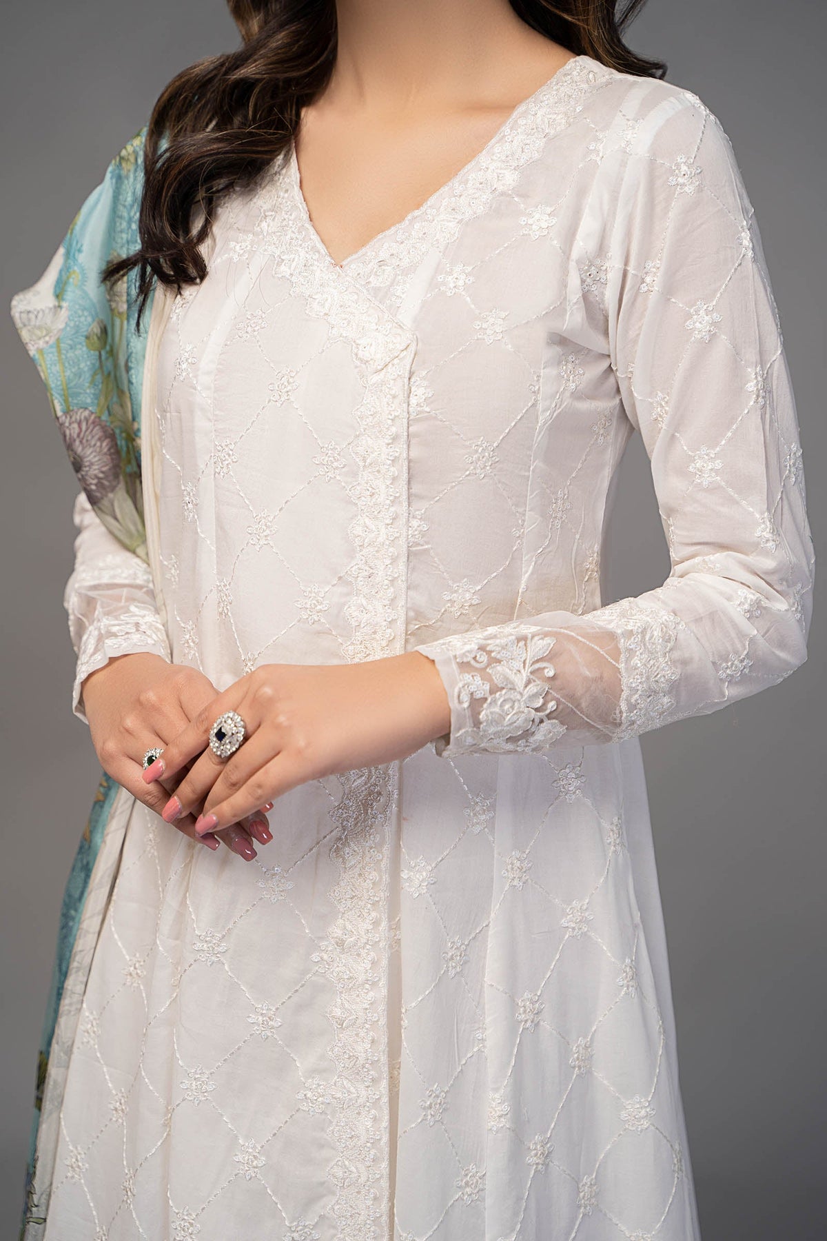 3 Piece Embroidered Suit