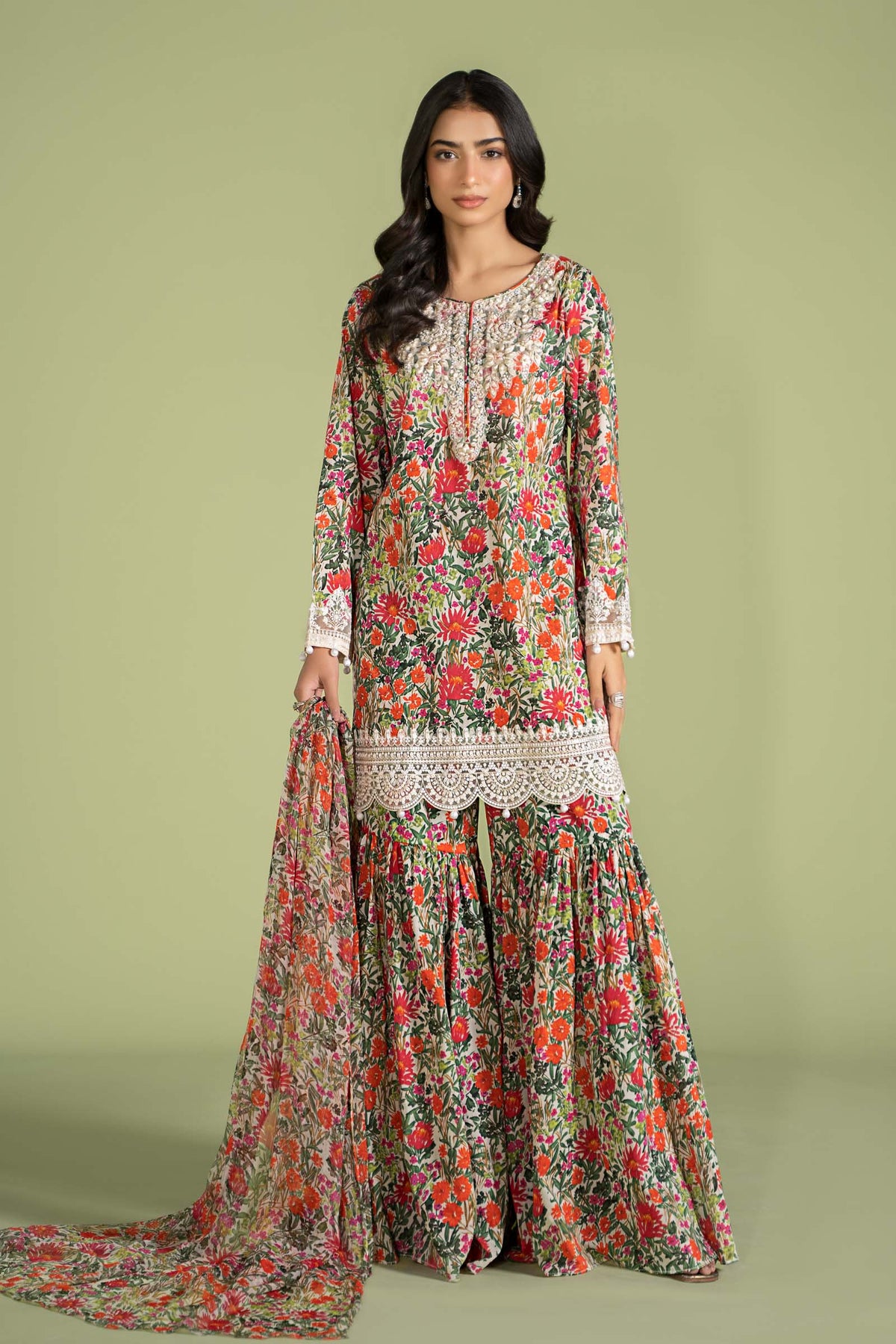 3 Piece Embroidered Lawn Suit