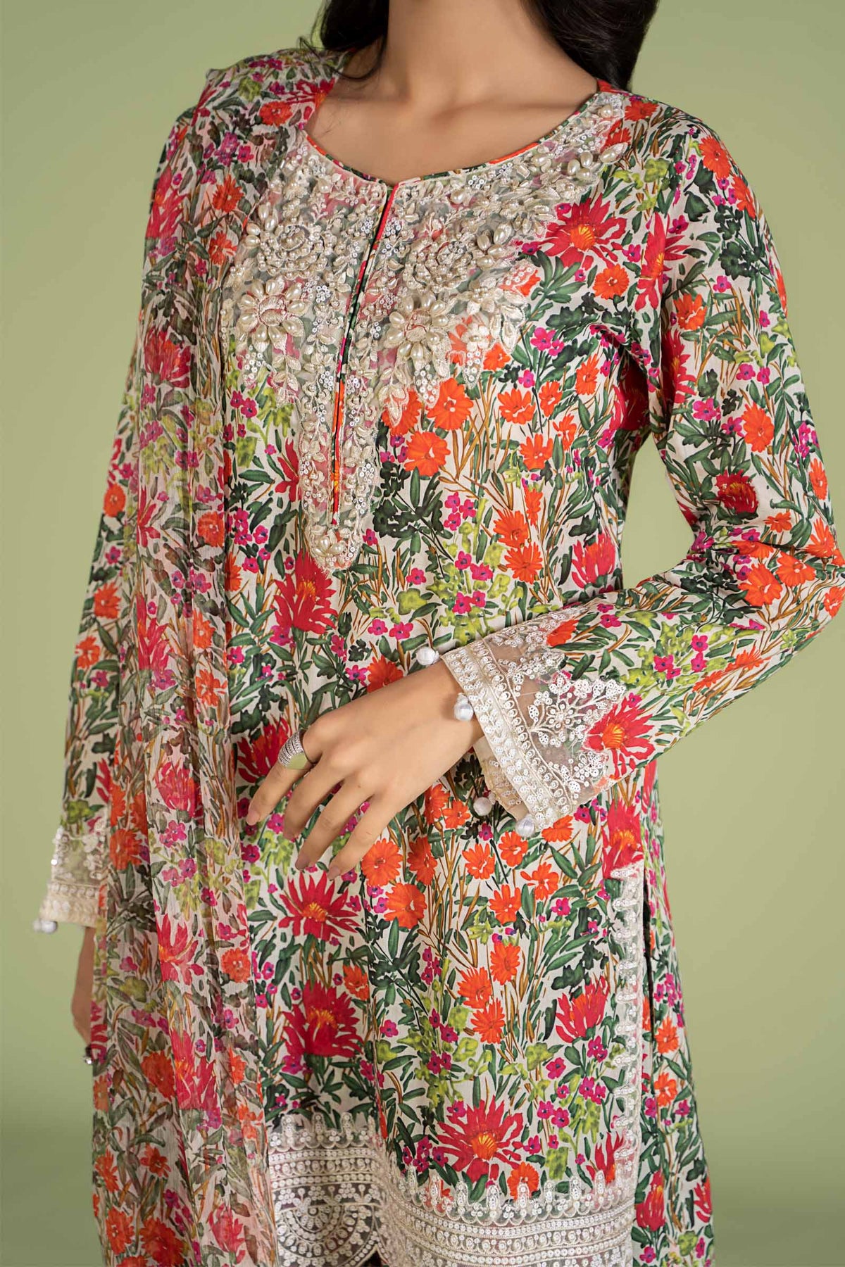 3 Piece Embroidered Lawn Suit