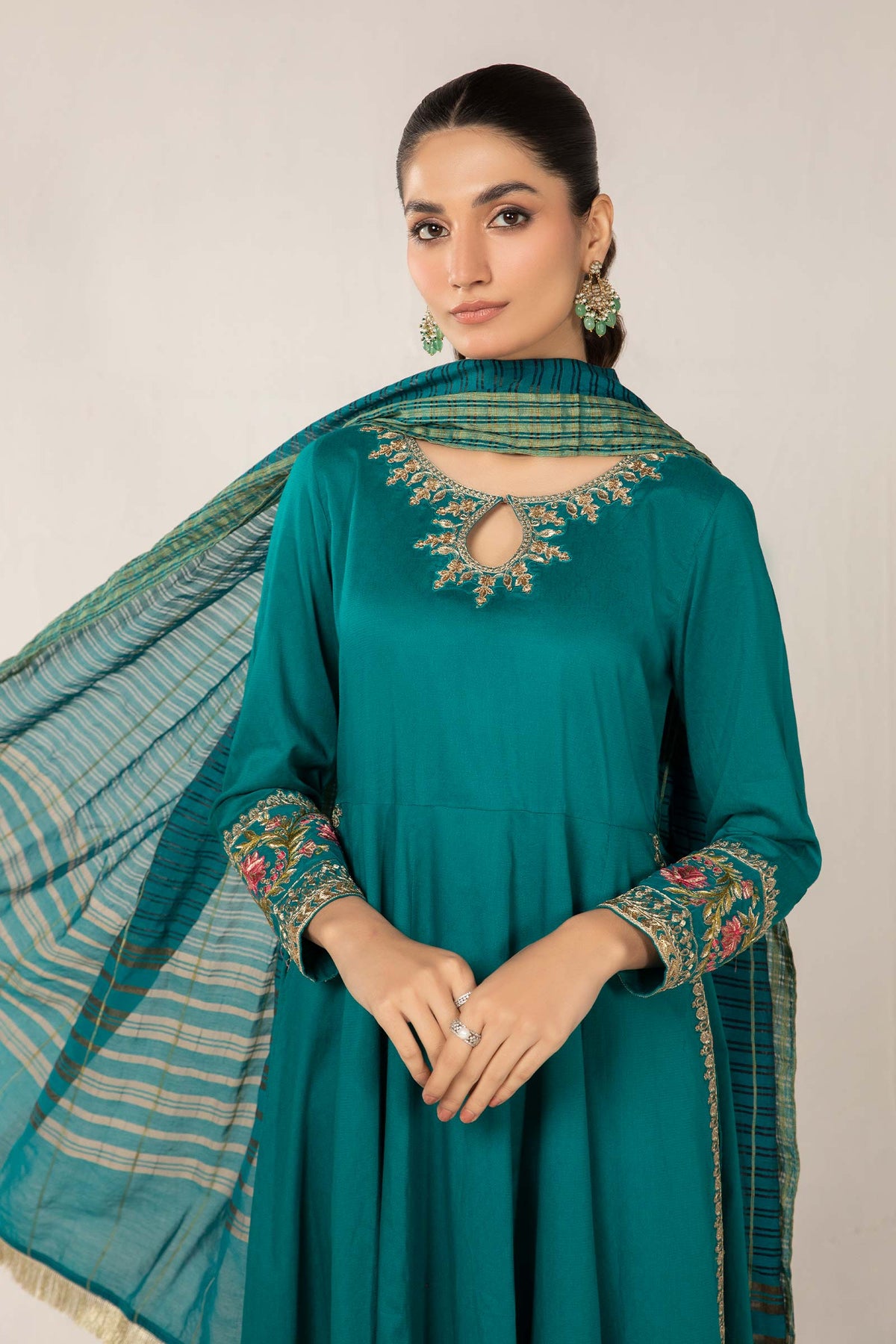 3 Piece Dyed Lawn Suit