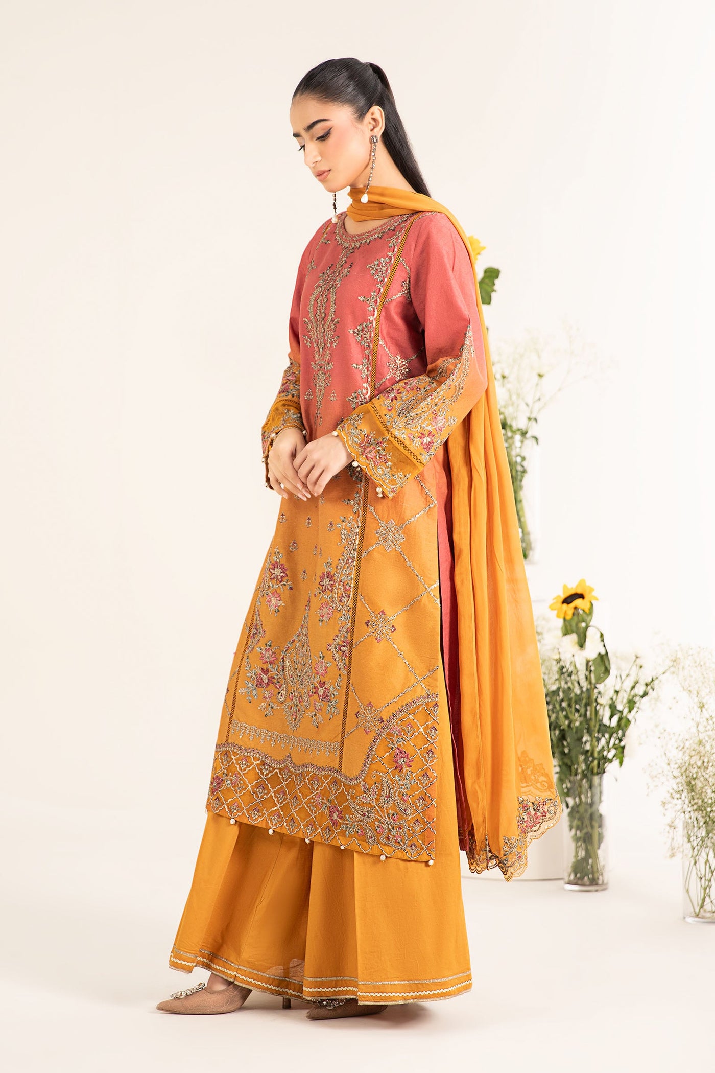 Embroidered Trousers (as shown)