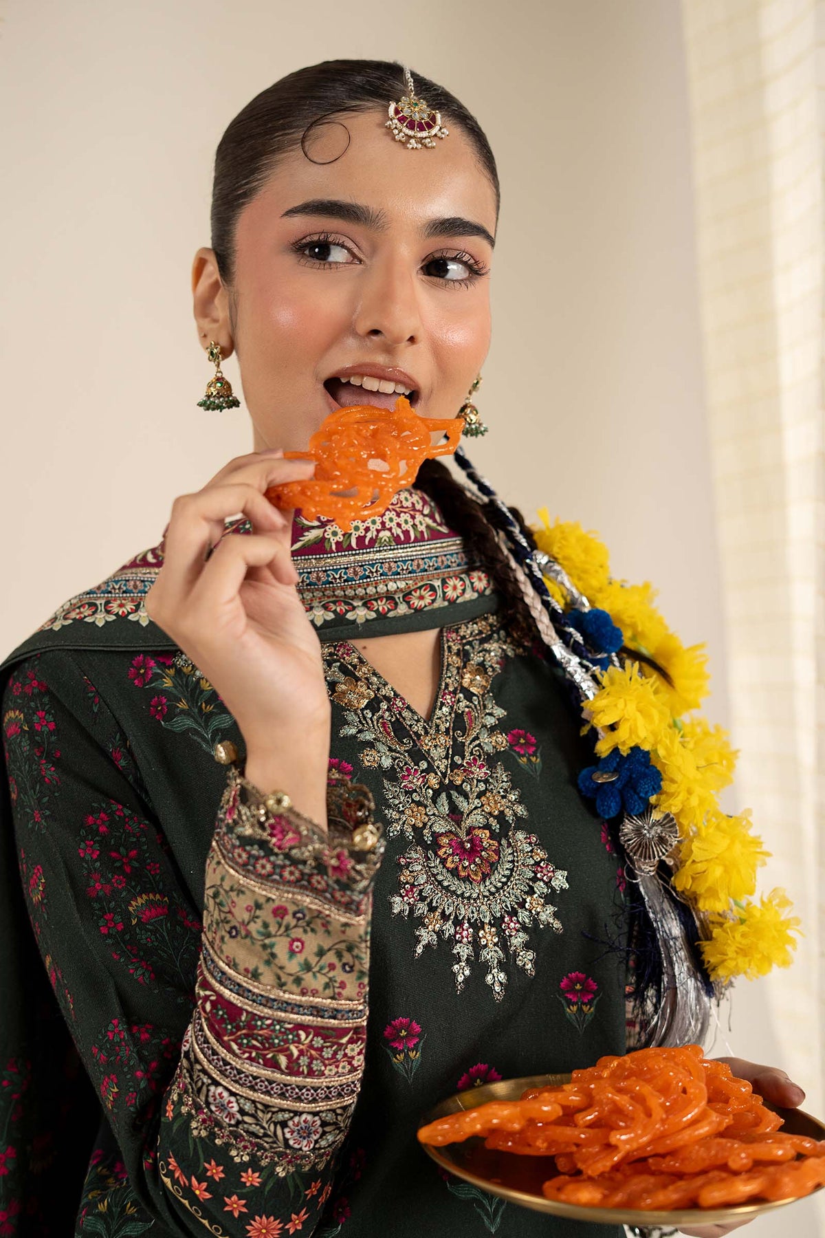 3 Piece Embroidered Khaddar Suit