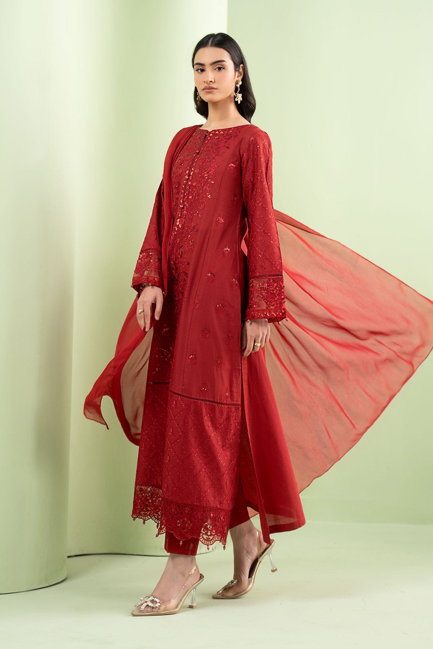 3 Piece Embroidered Lawn Suit