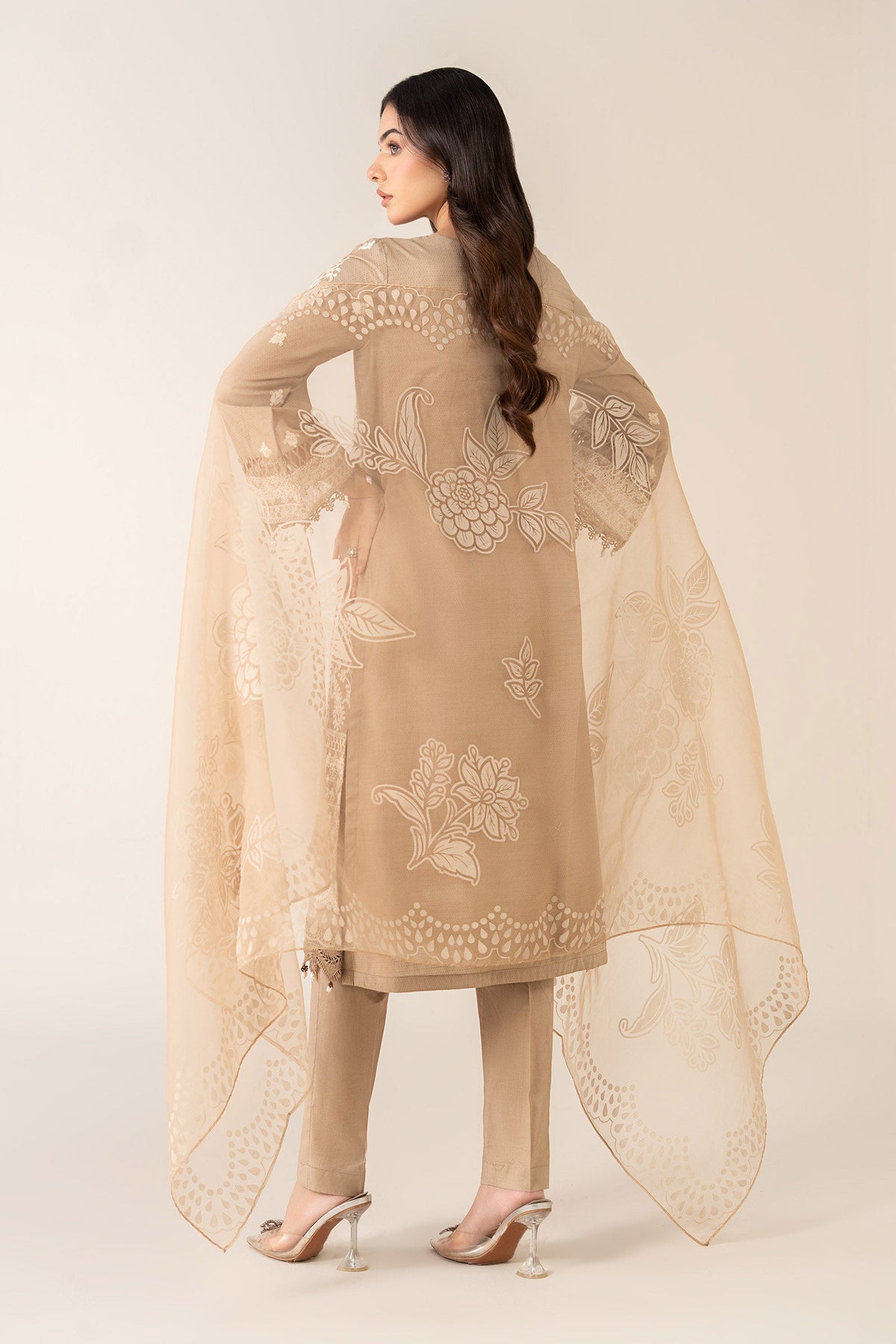 3 Piece Embroidered Suit
