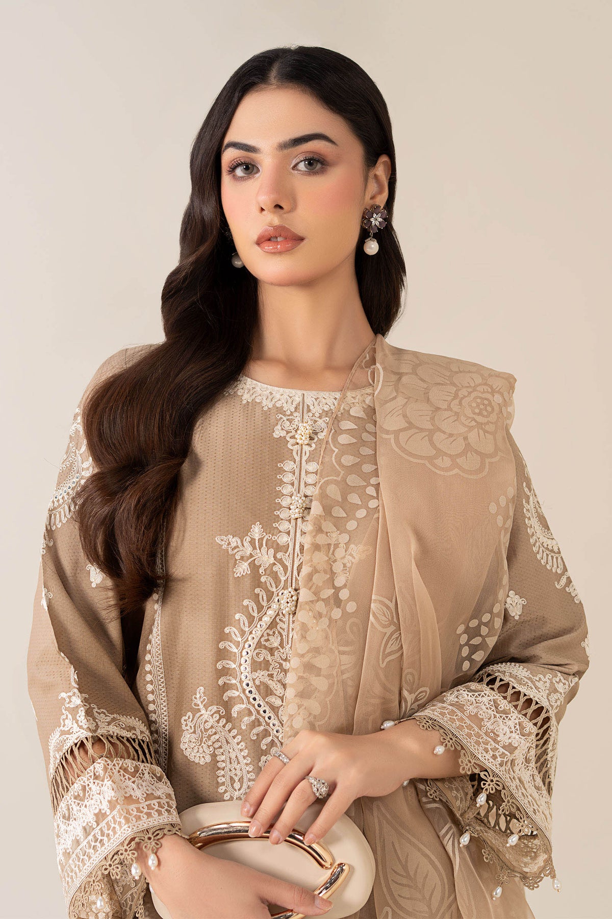 3 Piece Embroidered Suit