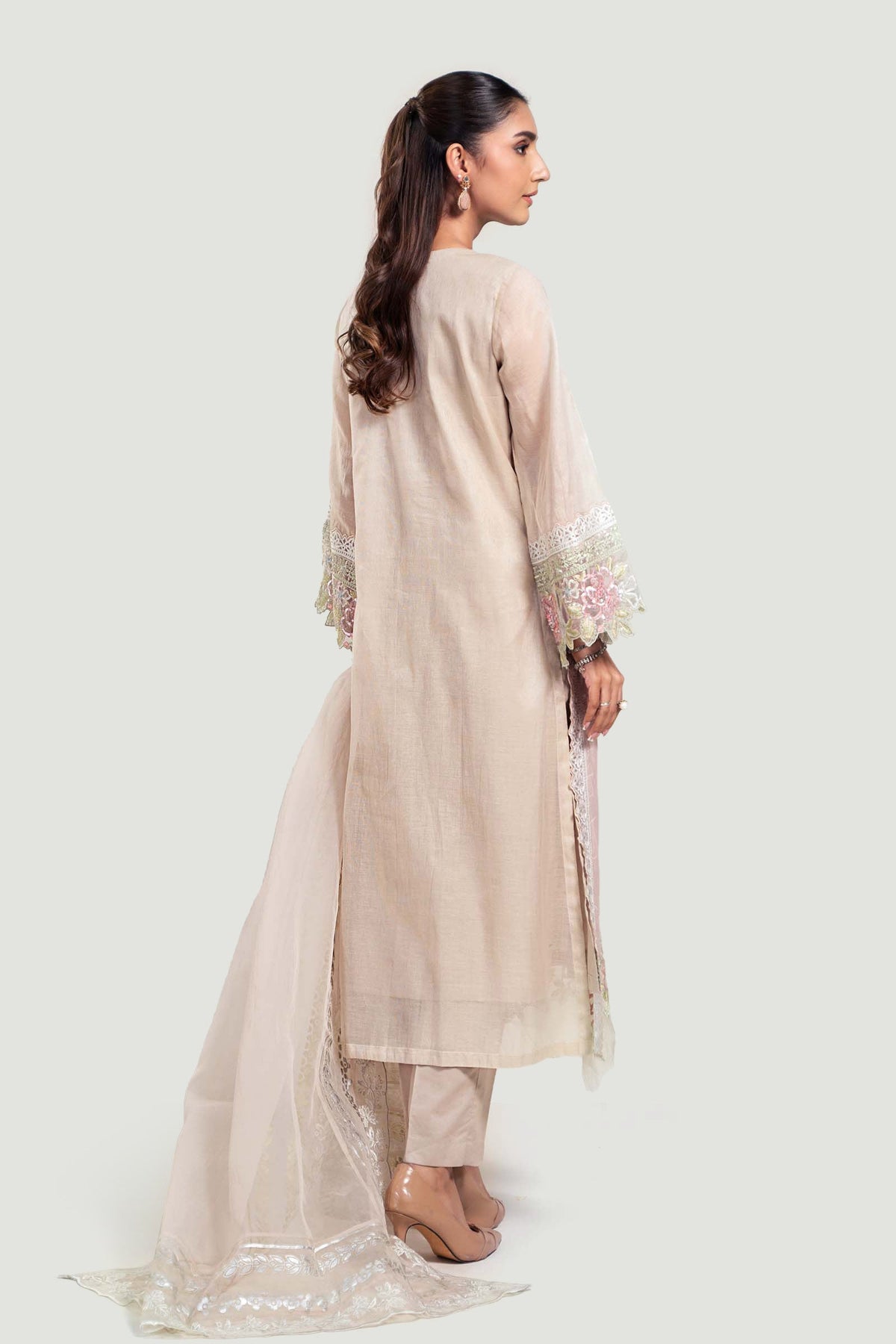 3 Piece Embroidered Yarn Dyed Suit