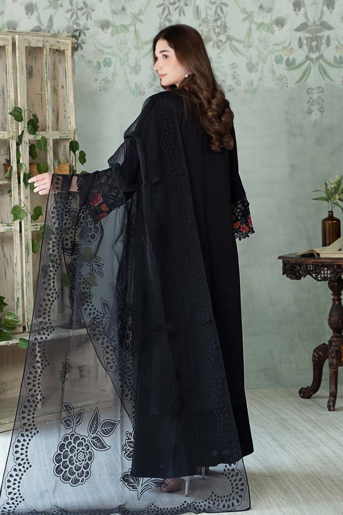 3 Piece Embroidered Dobby Lawn Suit