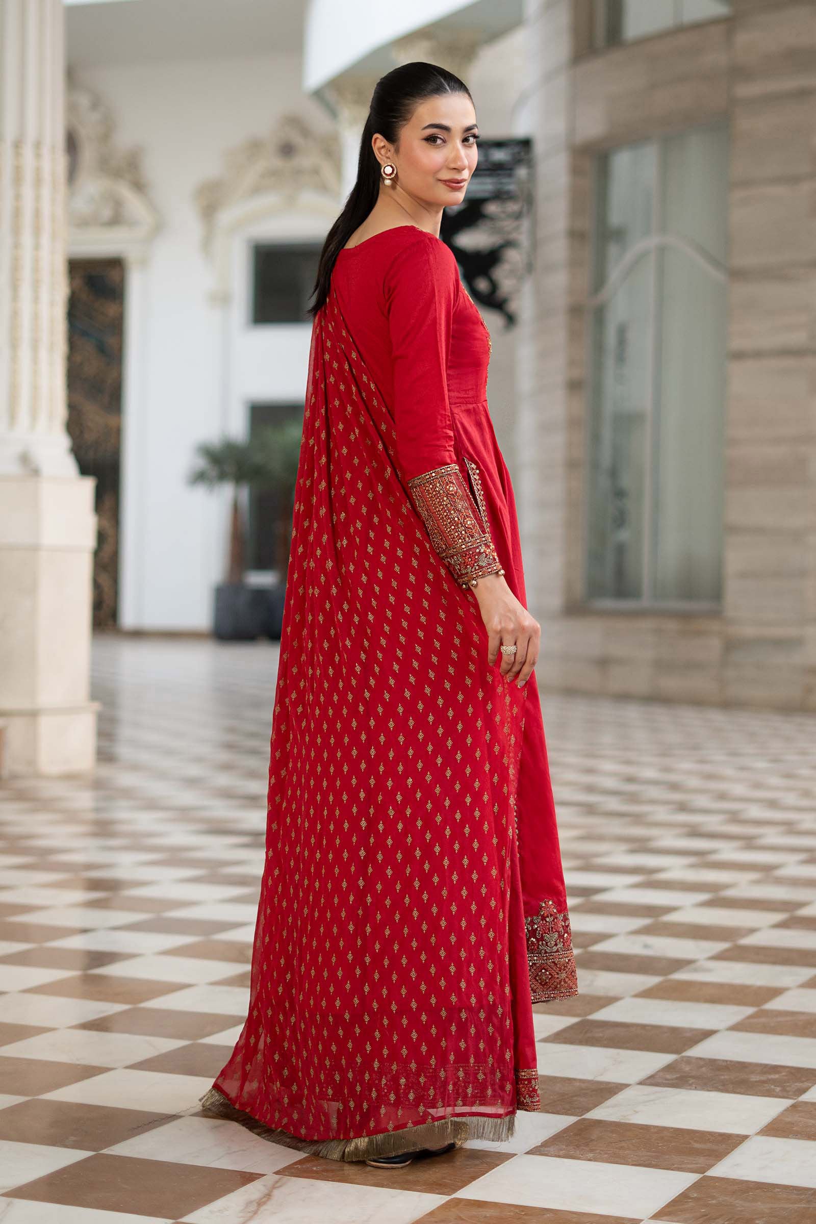 3 Piece Embroidered Dobby Lawn Suit