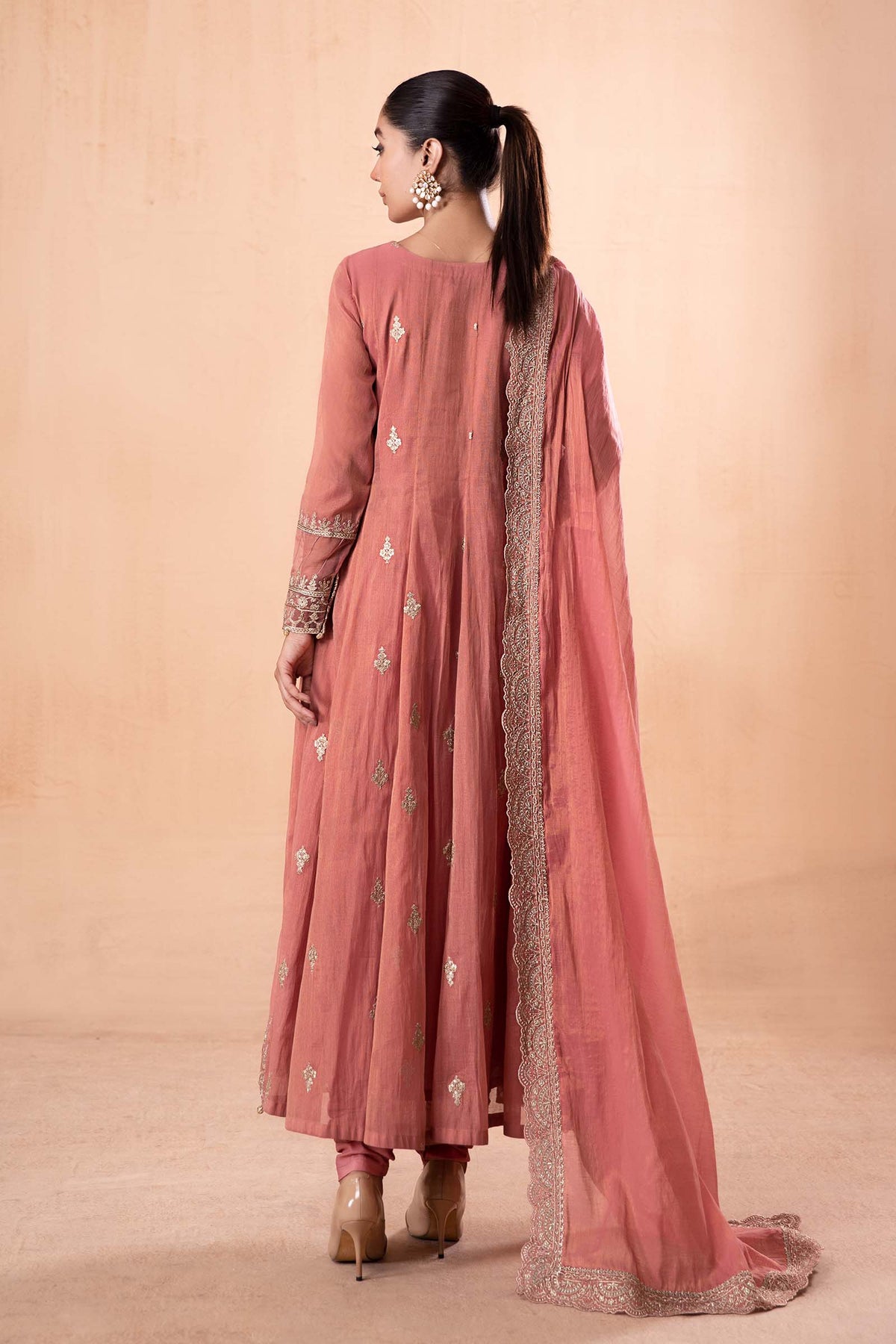 3 Piece Embroidered Cotton Masoori Suit