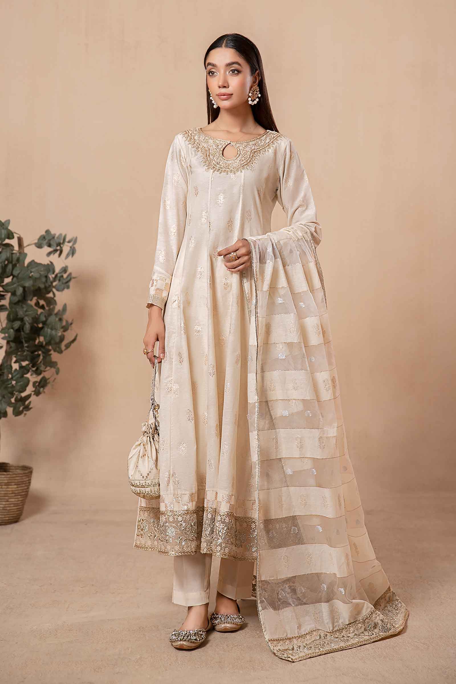3 Piece Dyed Khadi Karandi Suit