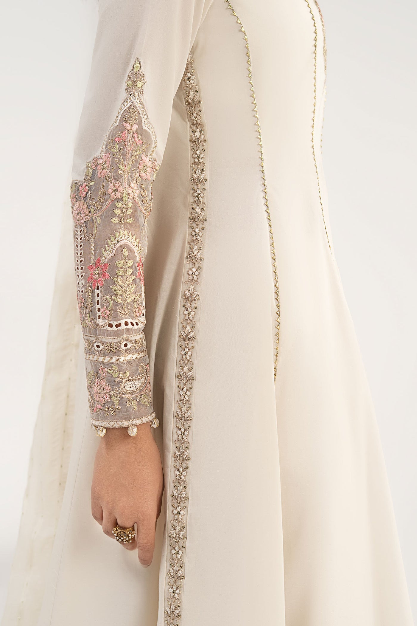 3 Piece Embroidered Dobby Lawn Suit