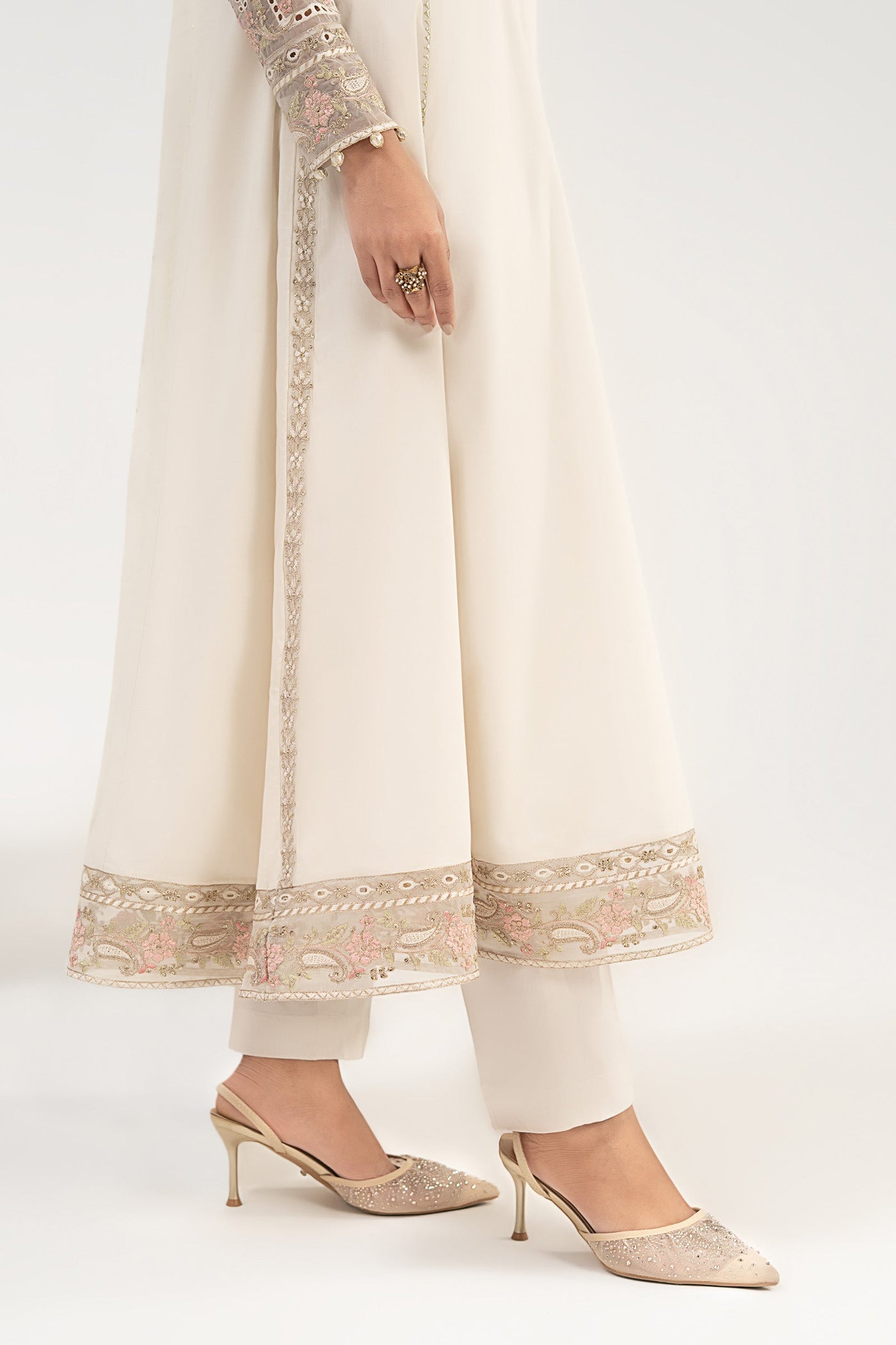 3 Piece Embroidered Dobby Lawn Suit
