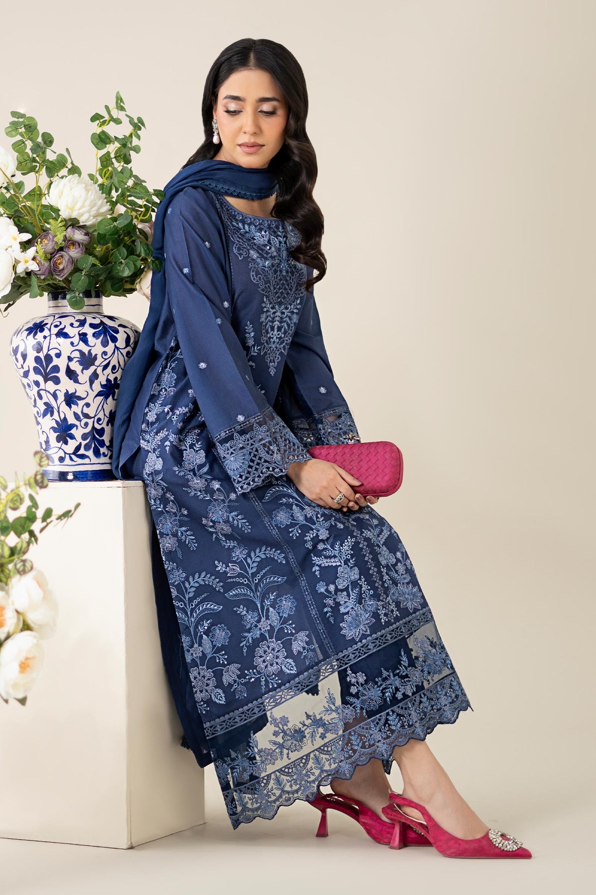 3 Piece Embroidered Lawn Suit