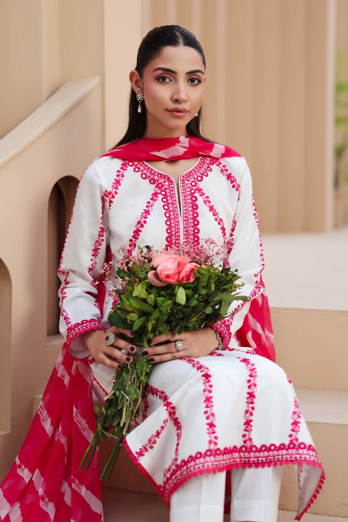 3 Piece Embroidered Lawn Suit