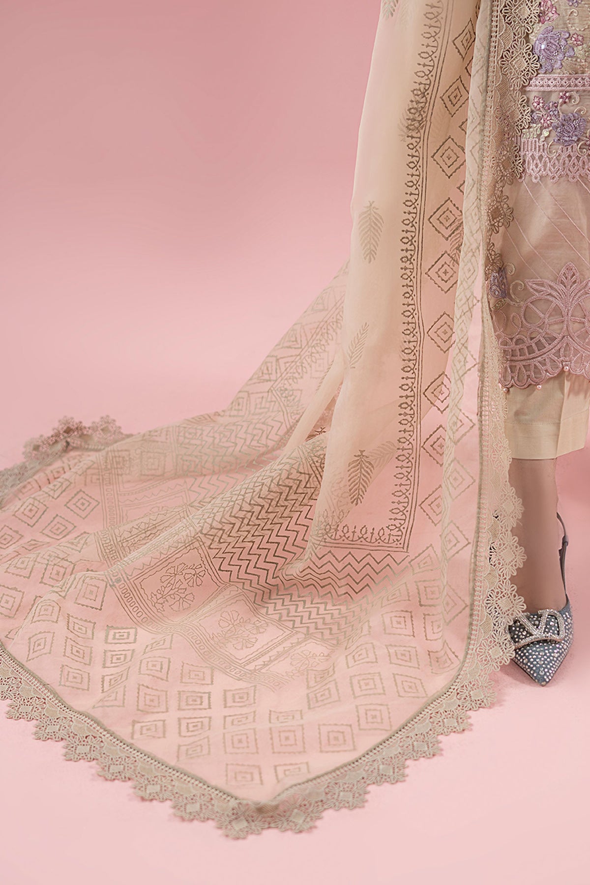 3 Piece Embroidered Masoori Lawn Suit