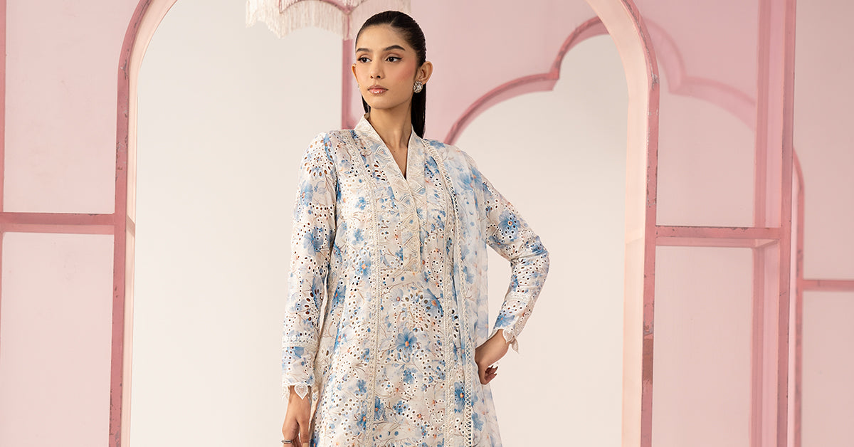3 Piece Embroidered Lawn Suit