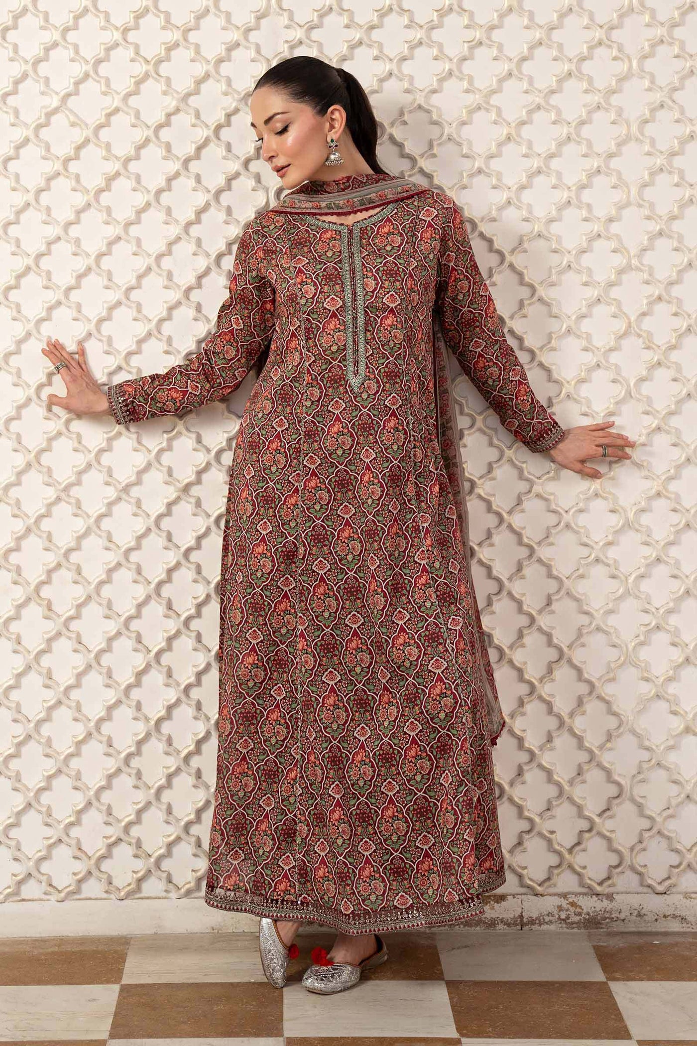 3 Piece Embroidered Lawn Suit