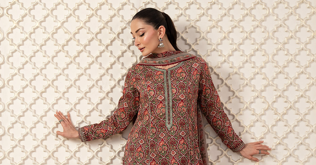 3 Piece Embroidered Lawn Suit