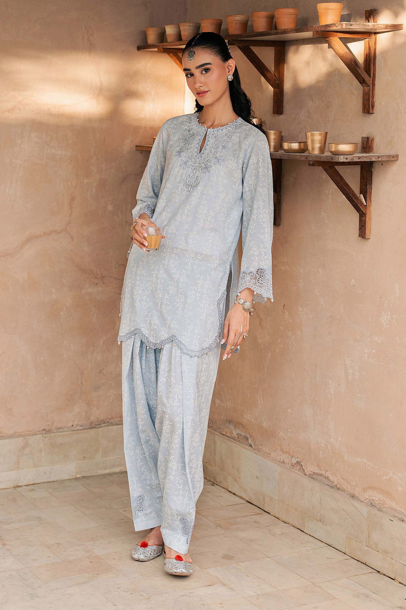 2 Piece Embroidered Lawn Suit