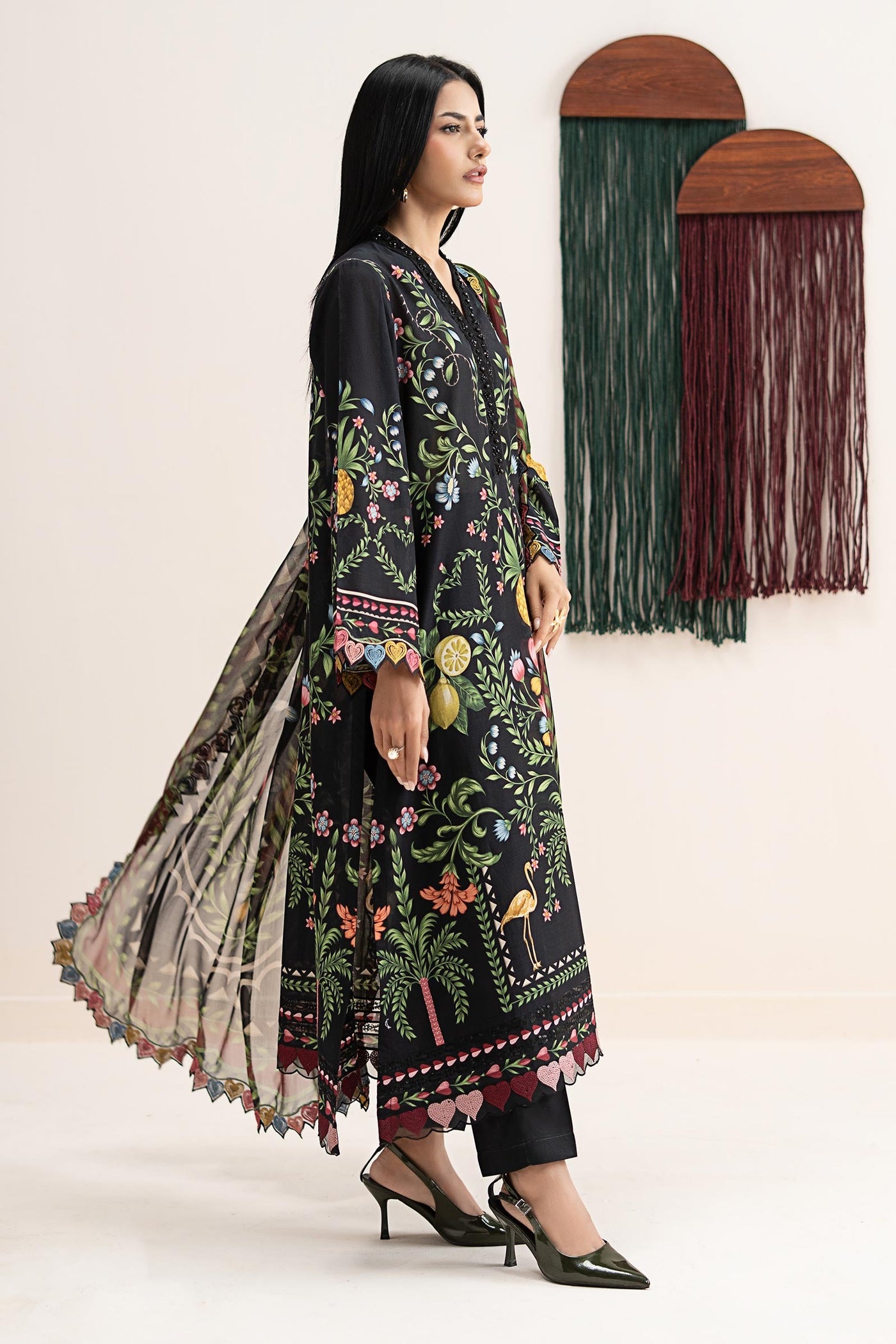 3 Piece Embroidered Lawn Suit