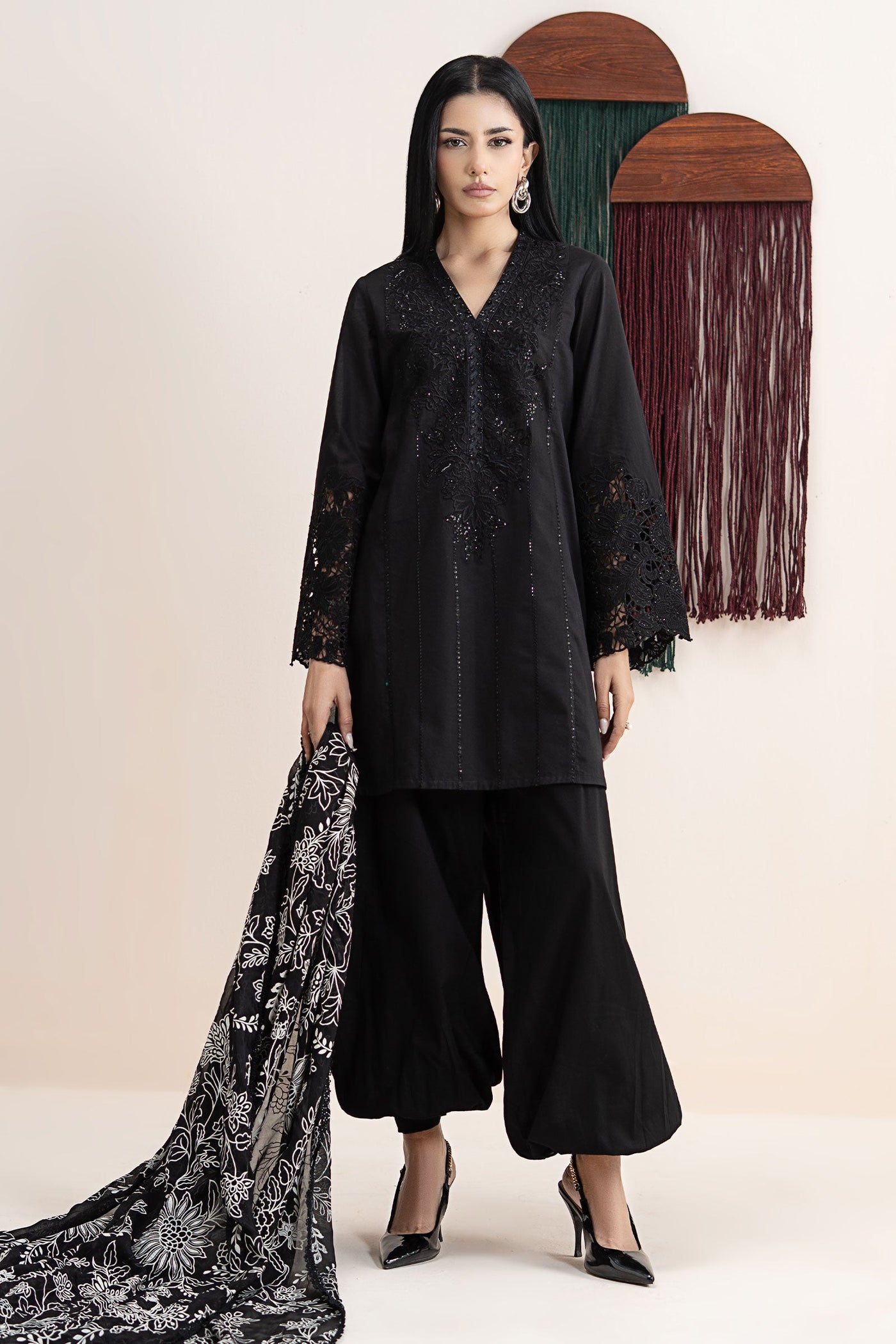 3 Piece Embroidered Lawn Suit