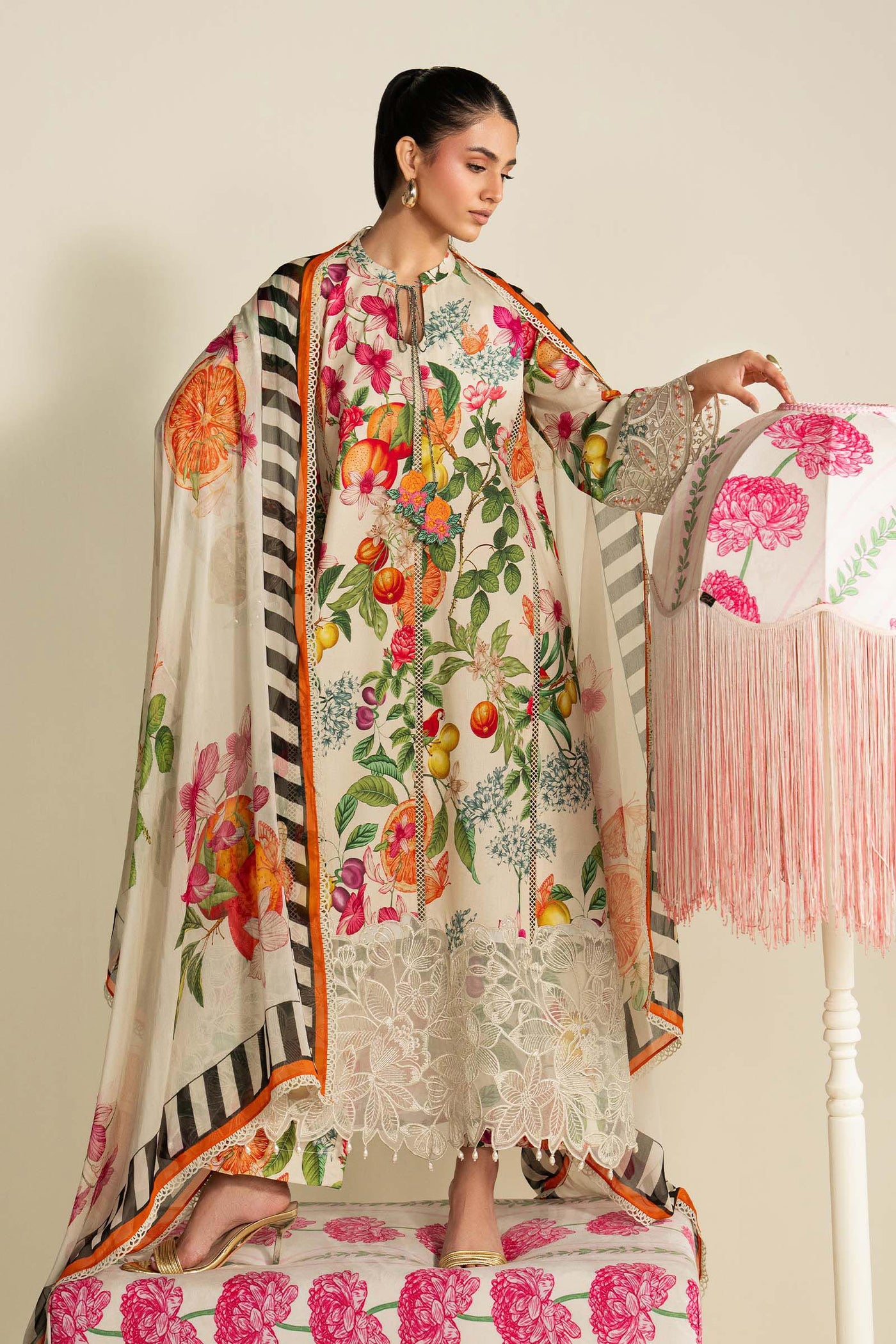 3 Piece Embroidered Lawn Suit