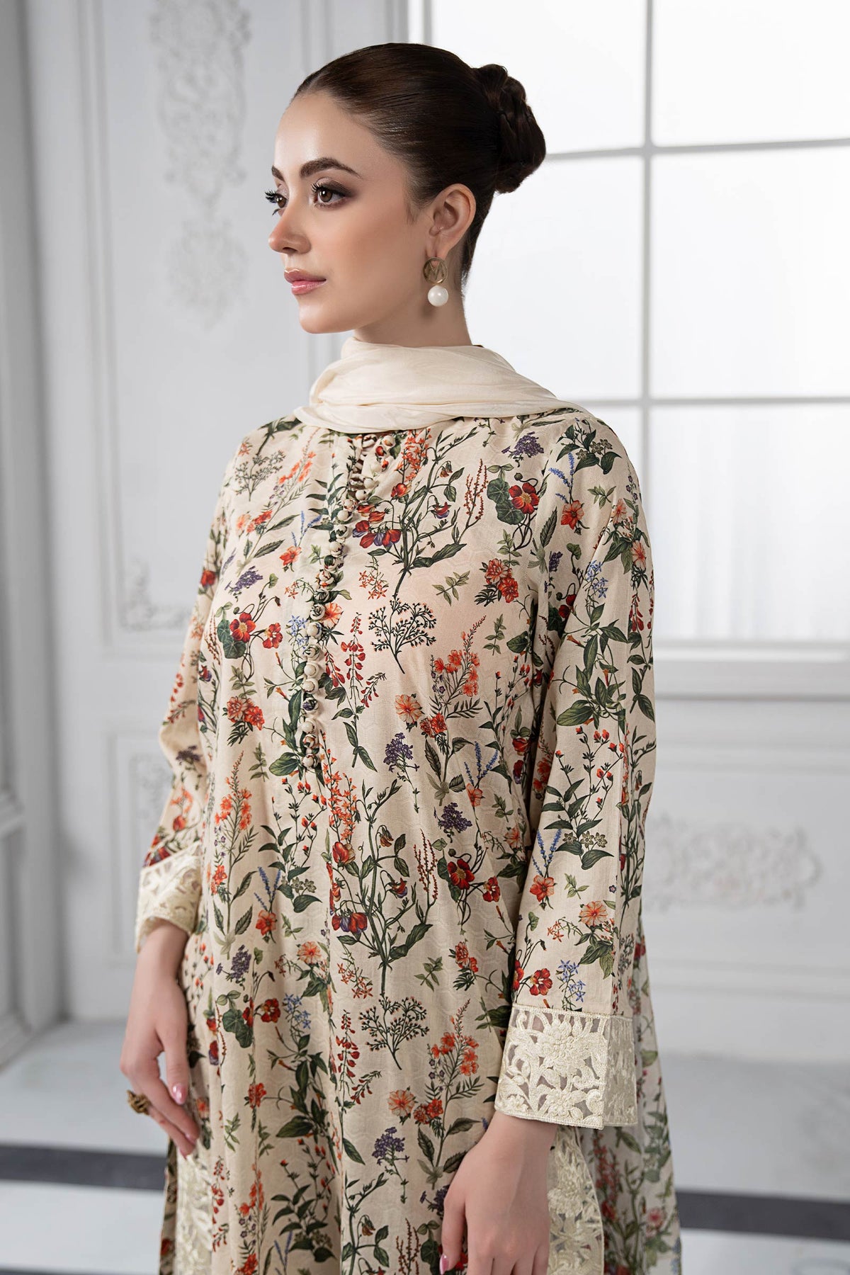 3 Piece Embroidered Suit