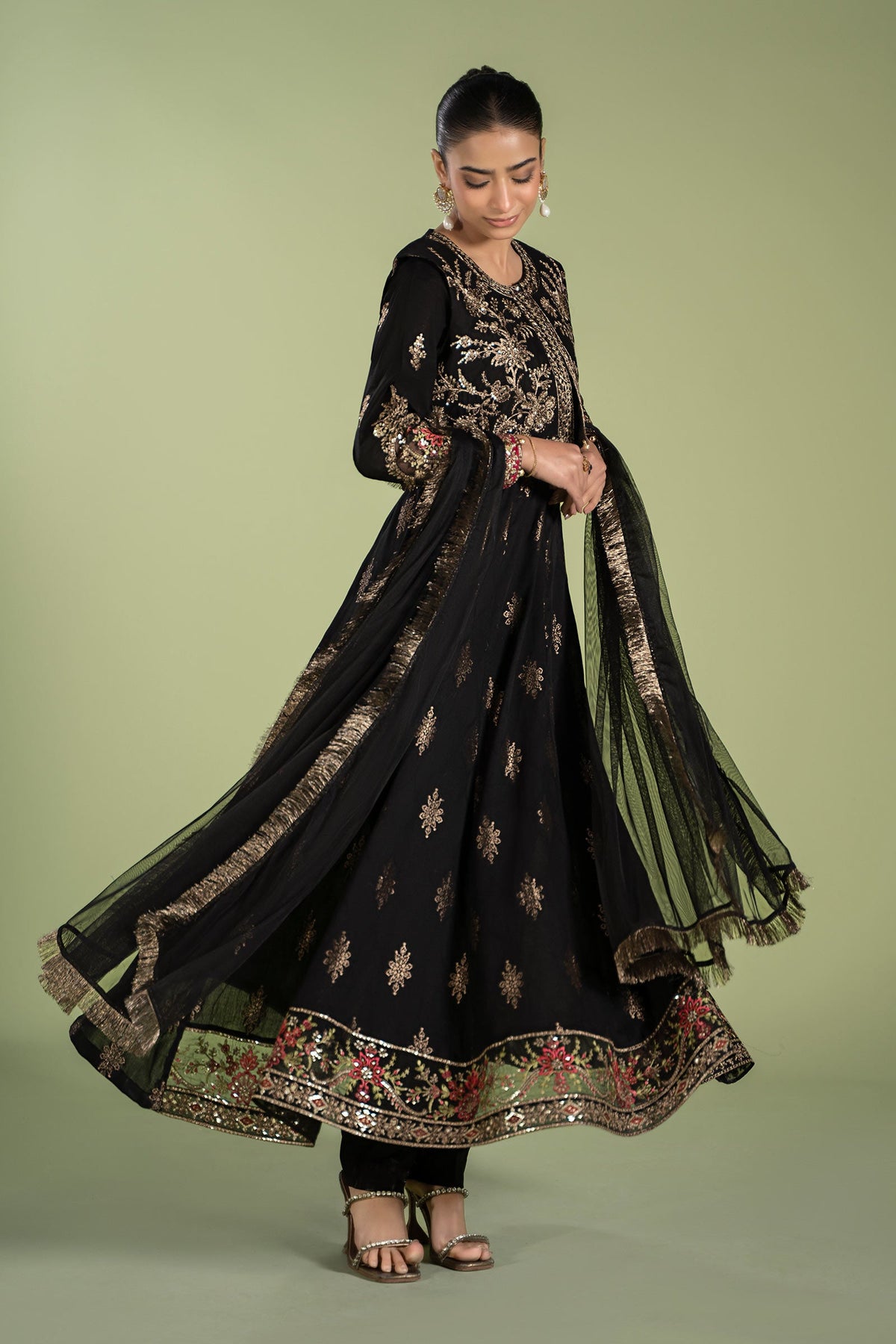 3 Piece Printed Jacquard Suit