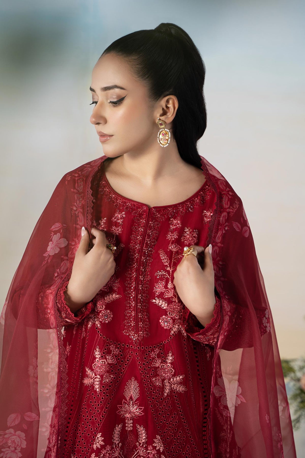 3 Piece Embroidered Lawn Suit