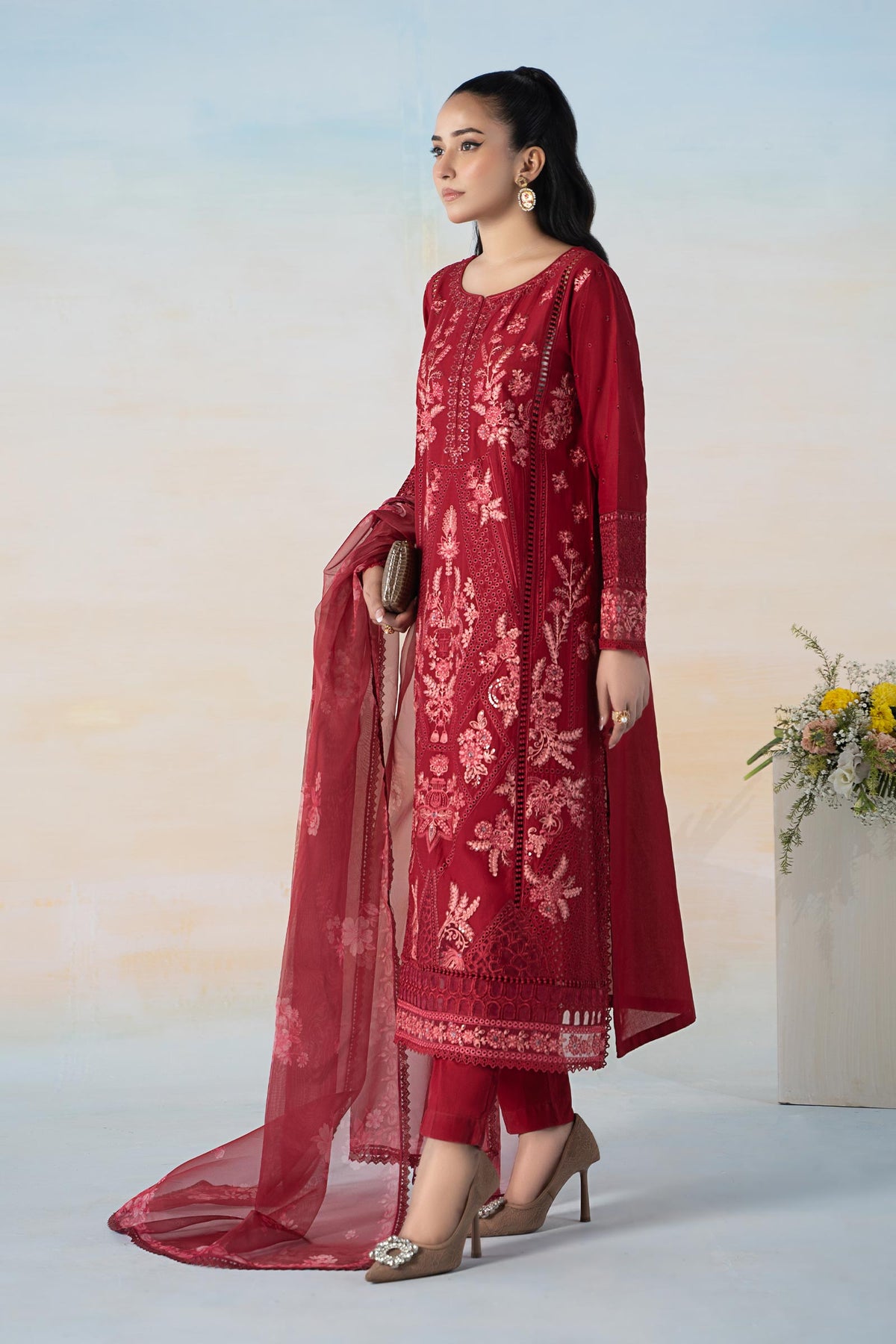3 Piece Embroidered Lawn Suit