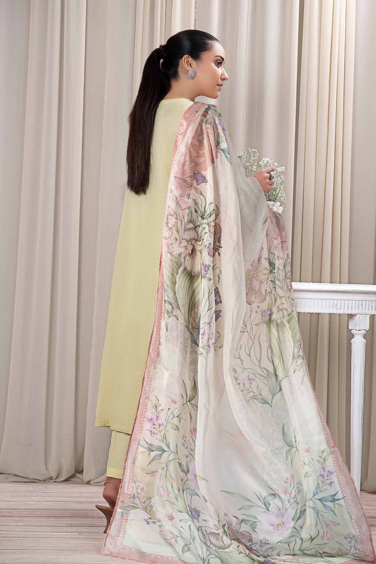 3 Piece Dyed Self Jacquard Suit